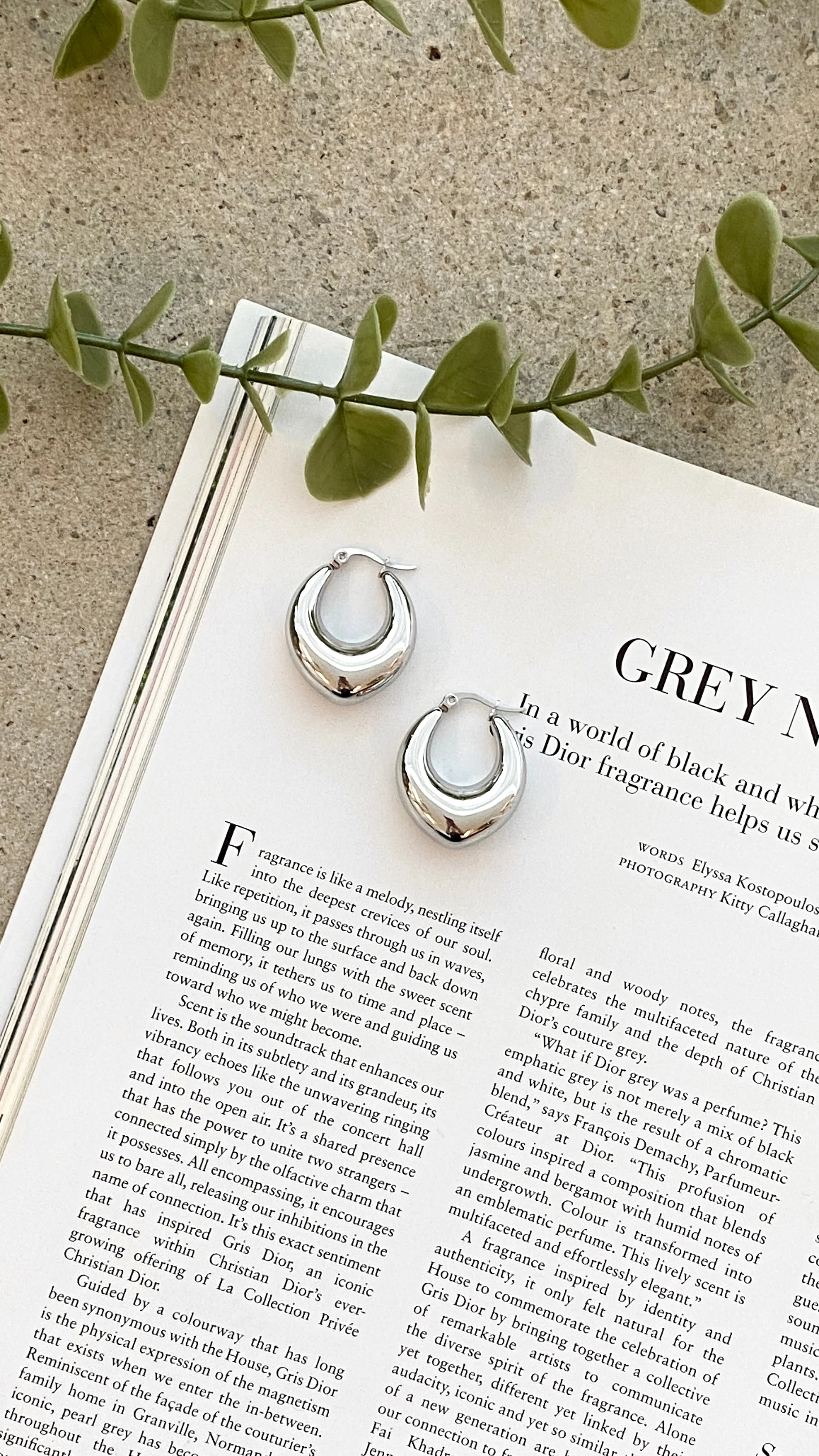 Arya Hoop Earrings - Silver