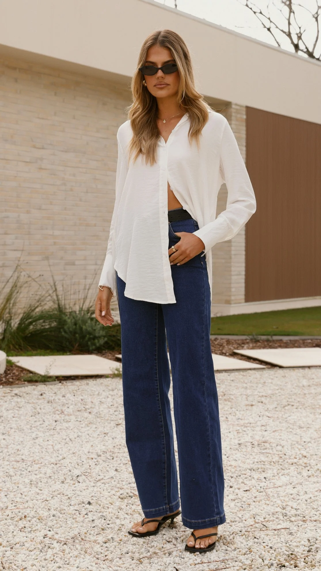 Juliana Button Up Shirt - White