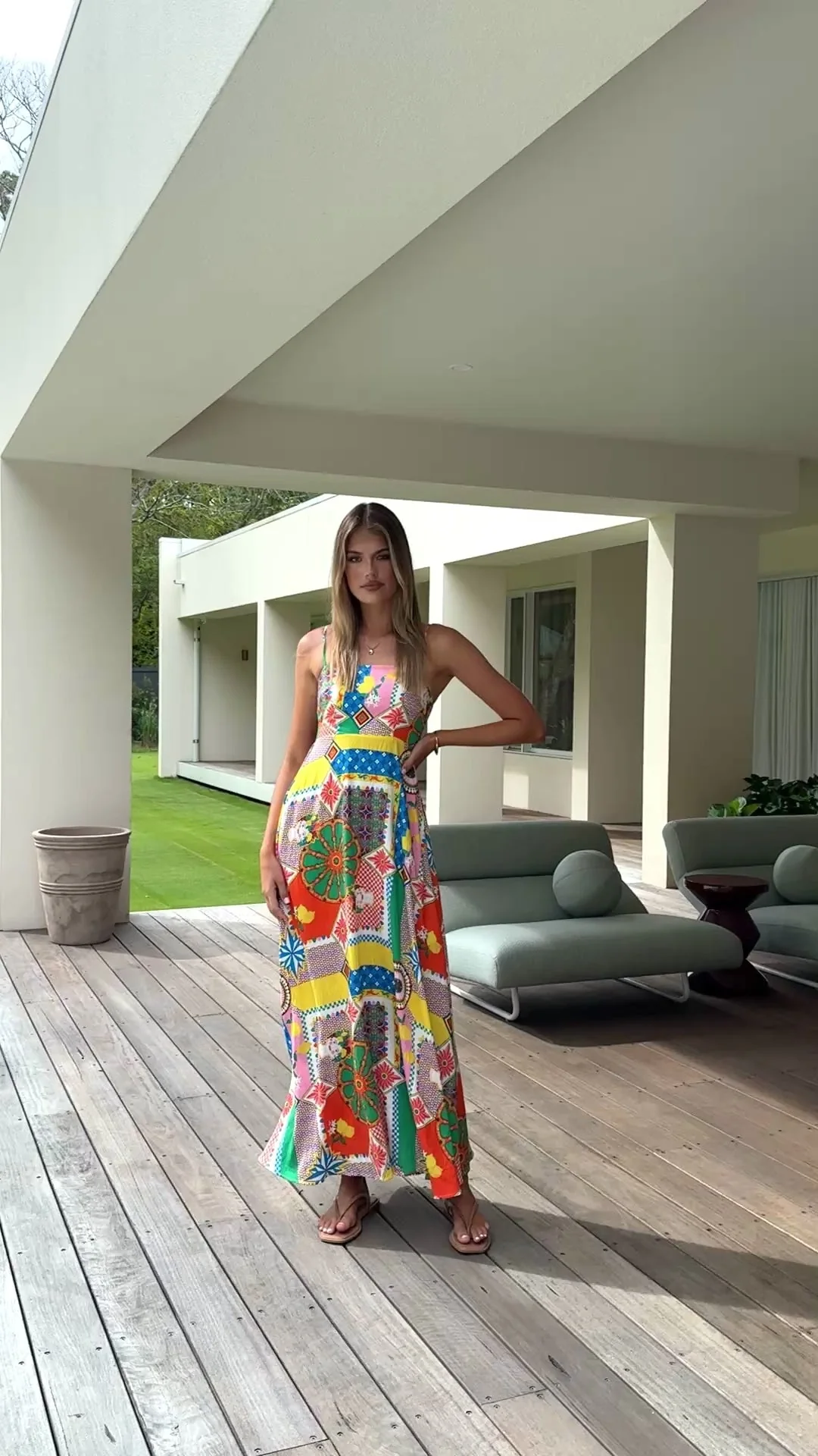 Jaylene Maxi Dress - Dazzle Print