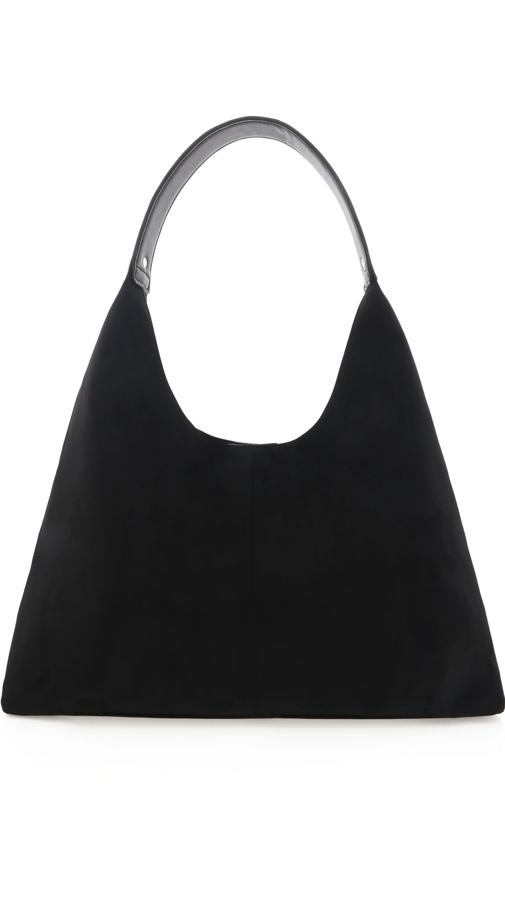 Tammy Shoulder Bag - Black Suede