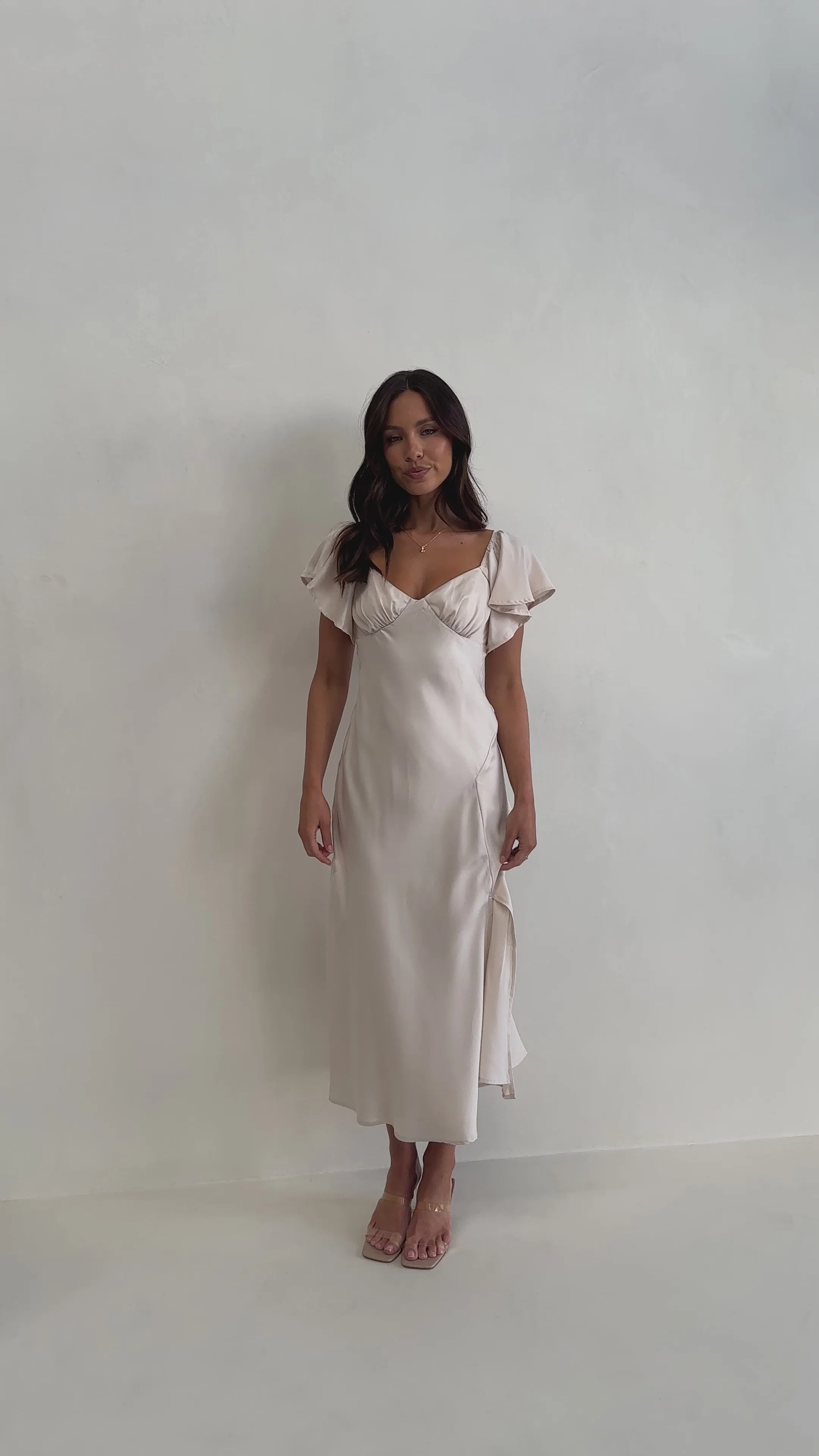 Louisa Midi Dress - Ivory