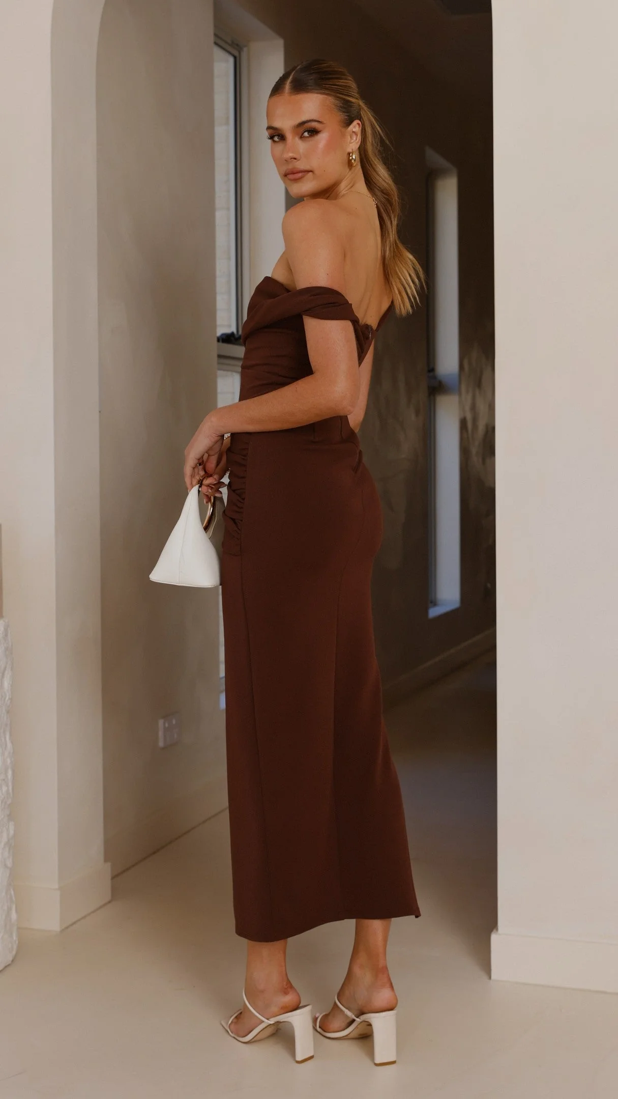 Gardenia Maxi Dress - Chocolate
