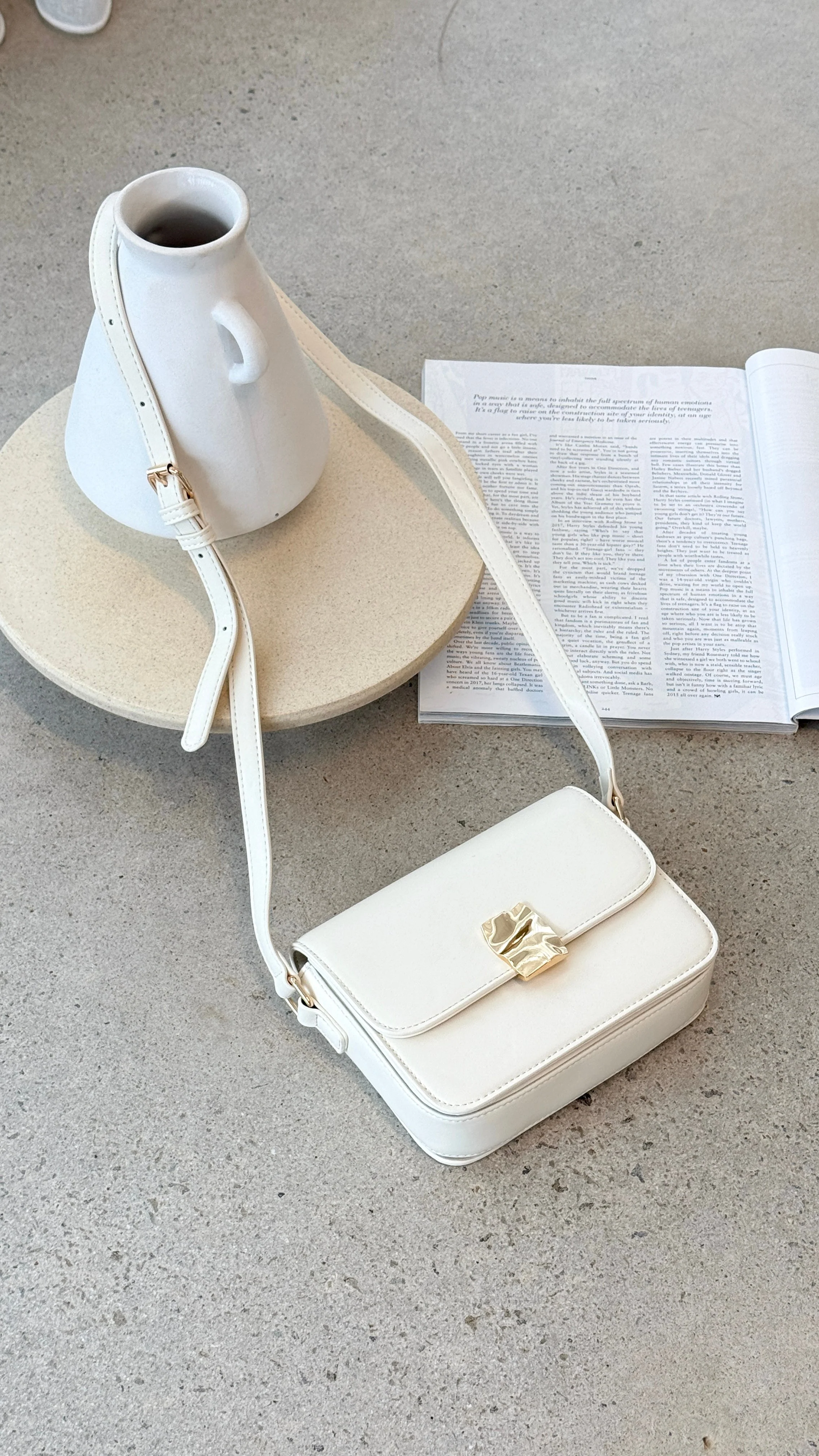 Chelsea Cross Body Bag - Bone