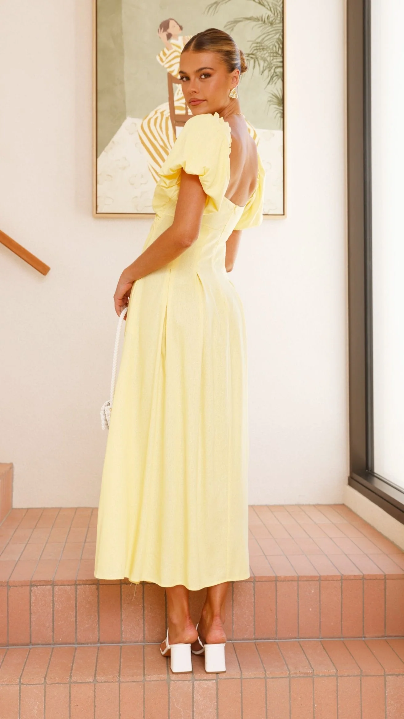 Christina Maxi Dress - Lemon