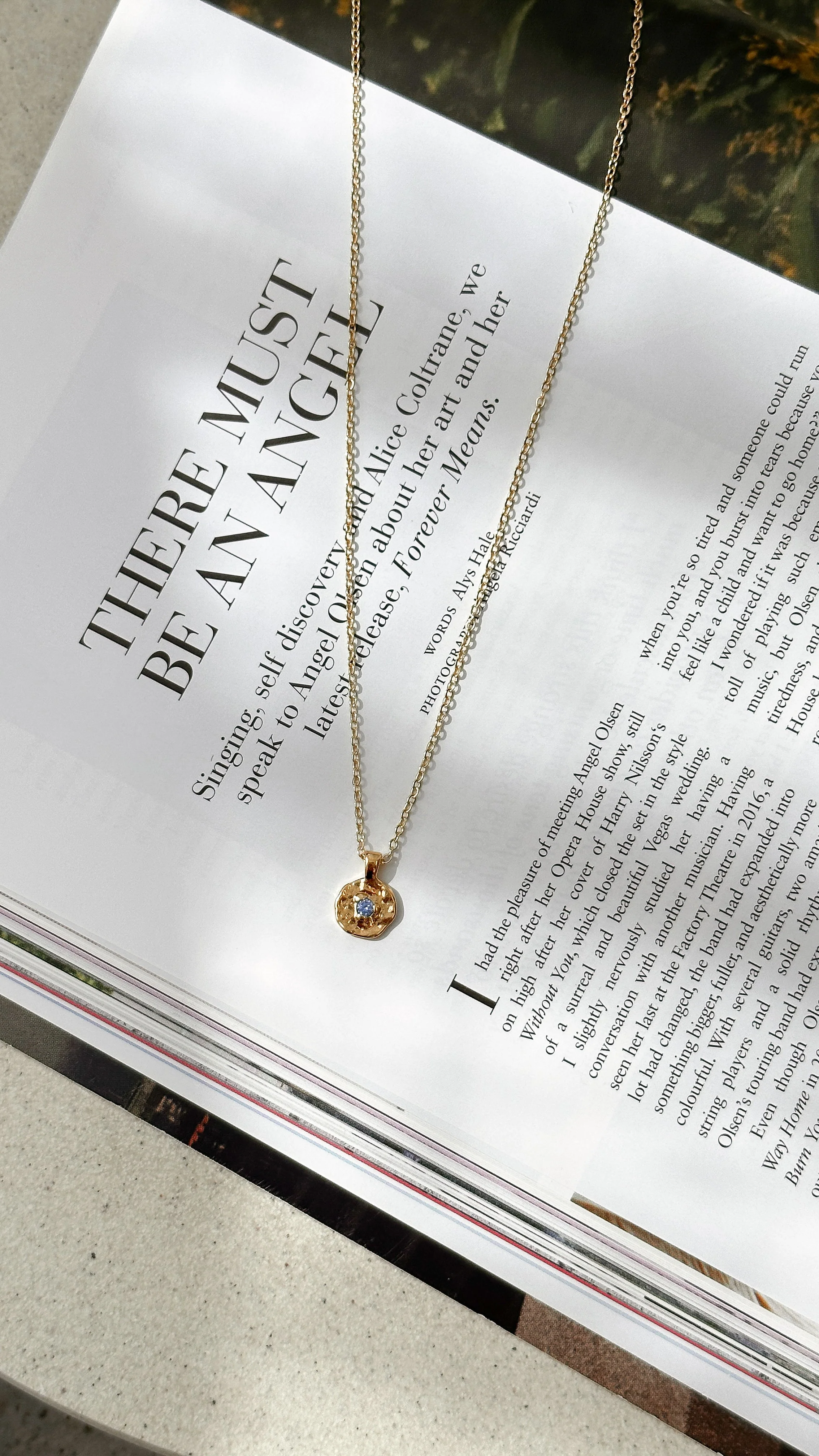 September Birthstone Necklace - Sapphire