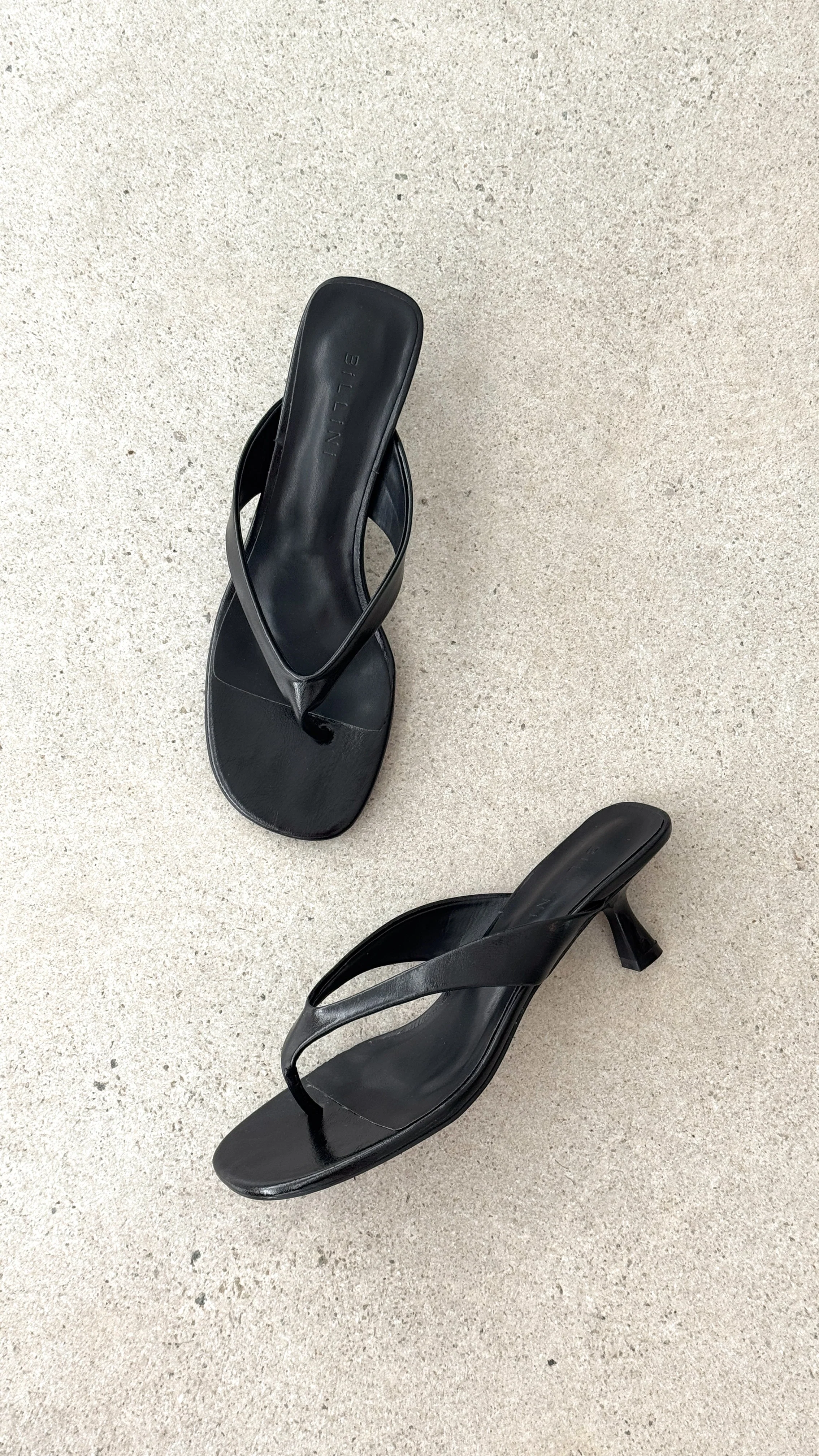 Niesha Heel - Black Shine