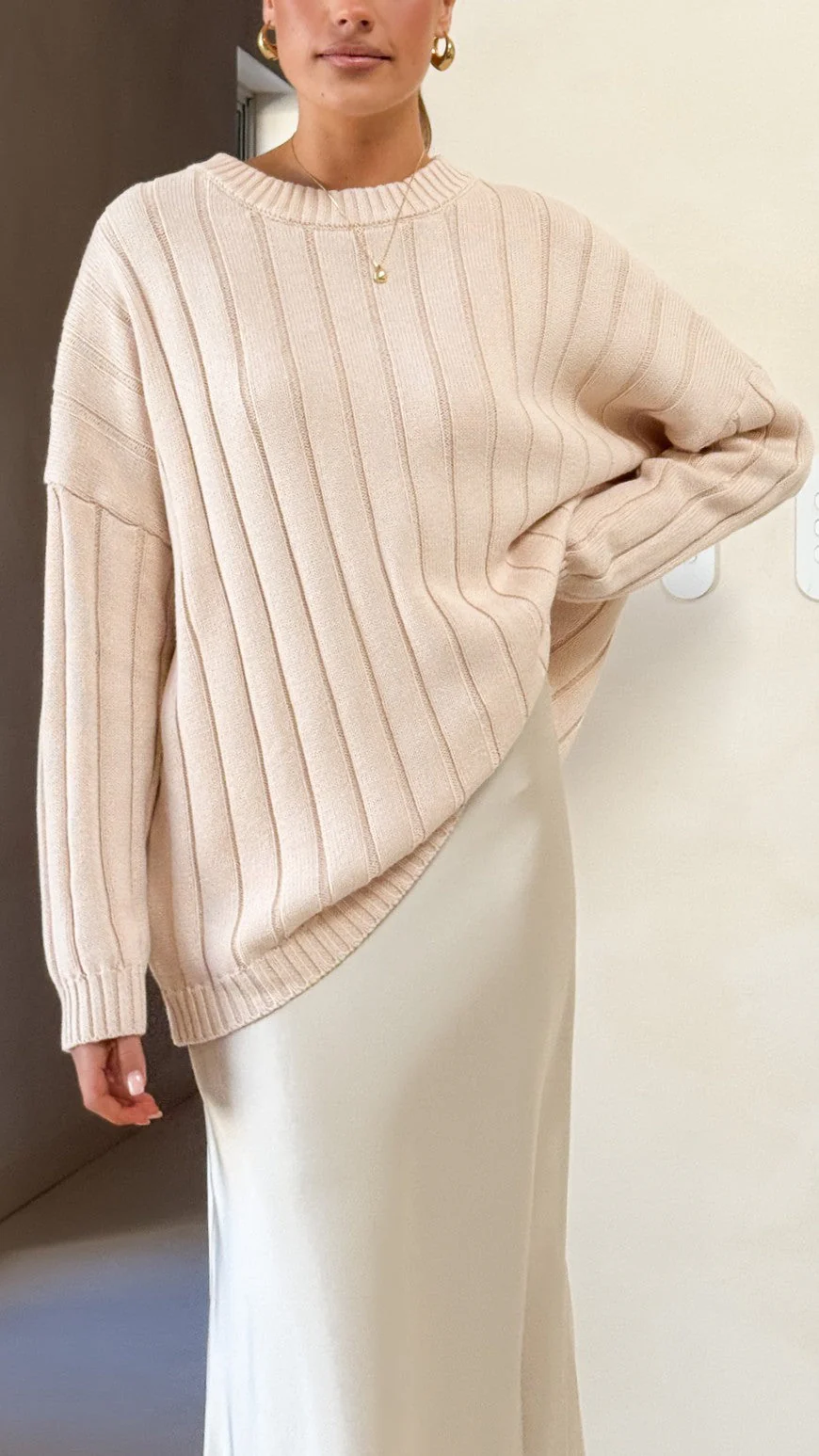 Naiva Oversized Knit - Cream