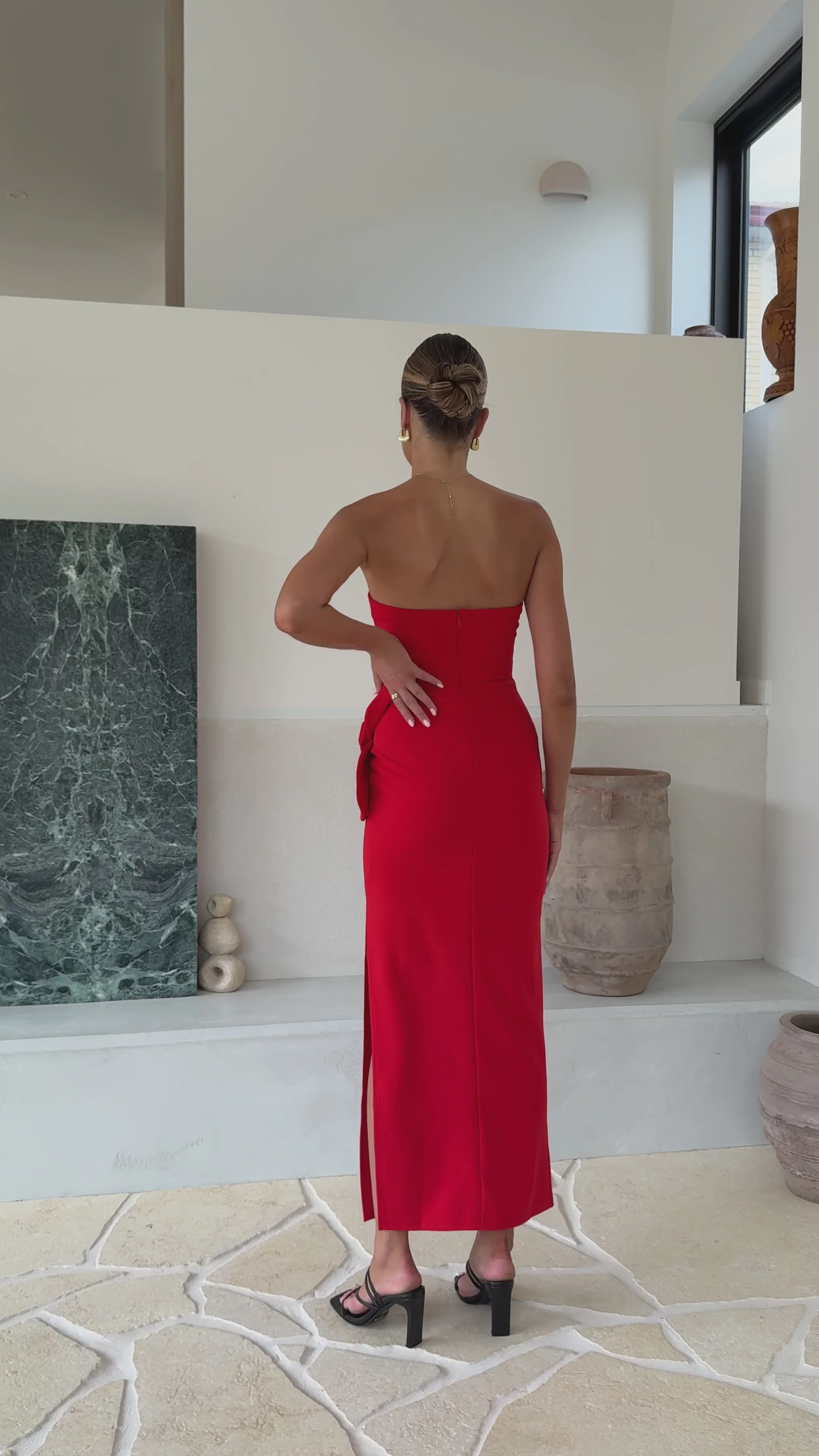 Athena Maxi Dress - Red