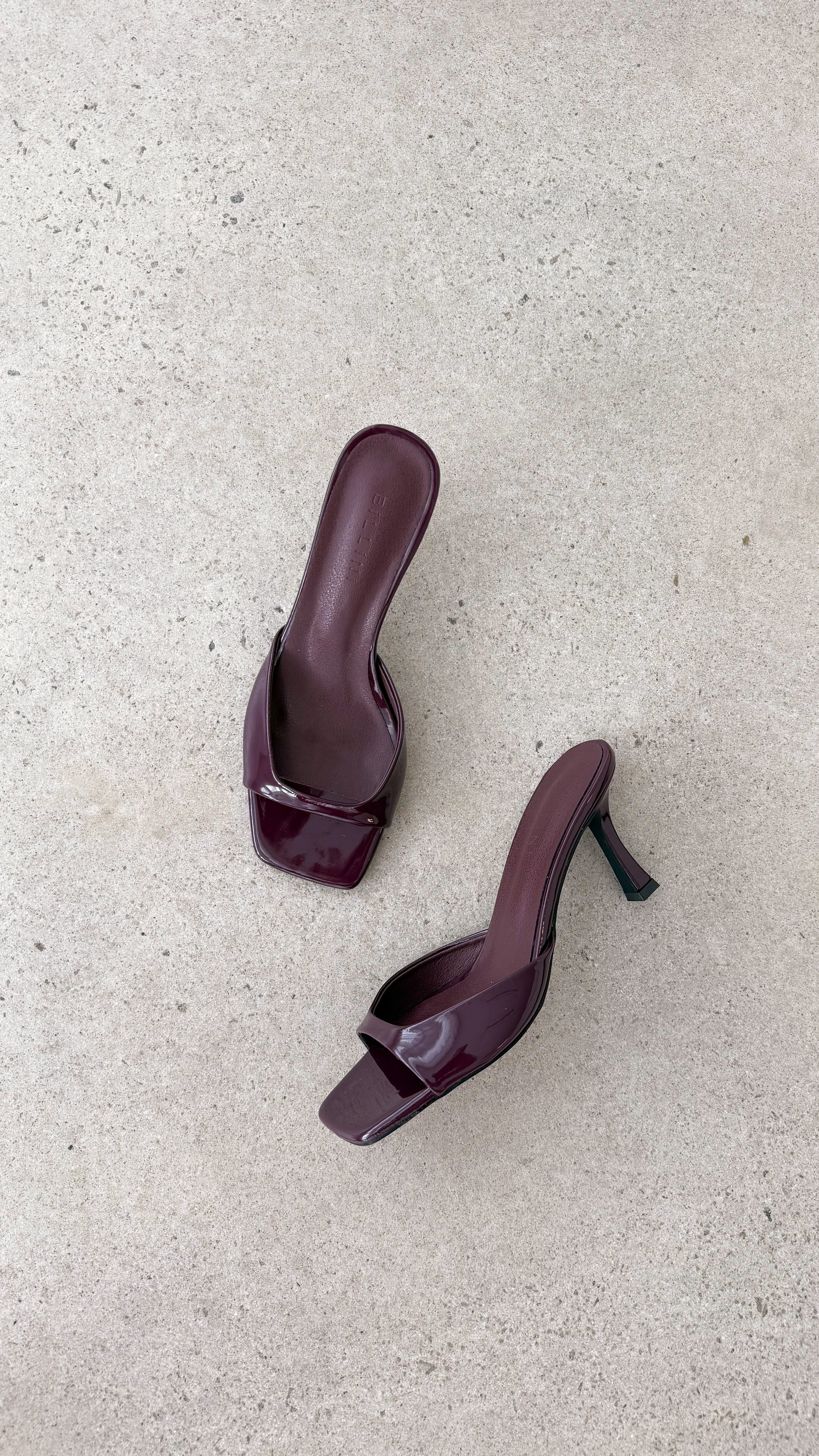 Joey Heel - Mulberry Patent