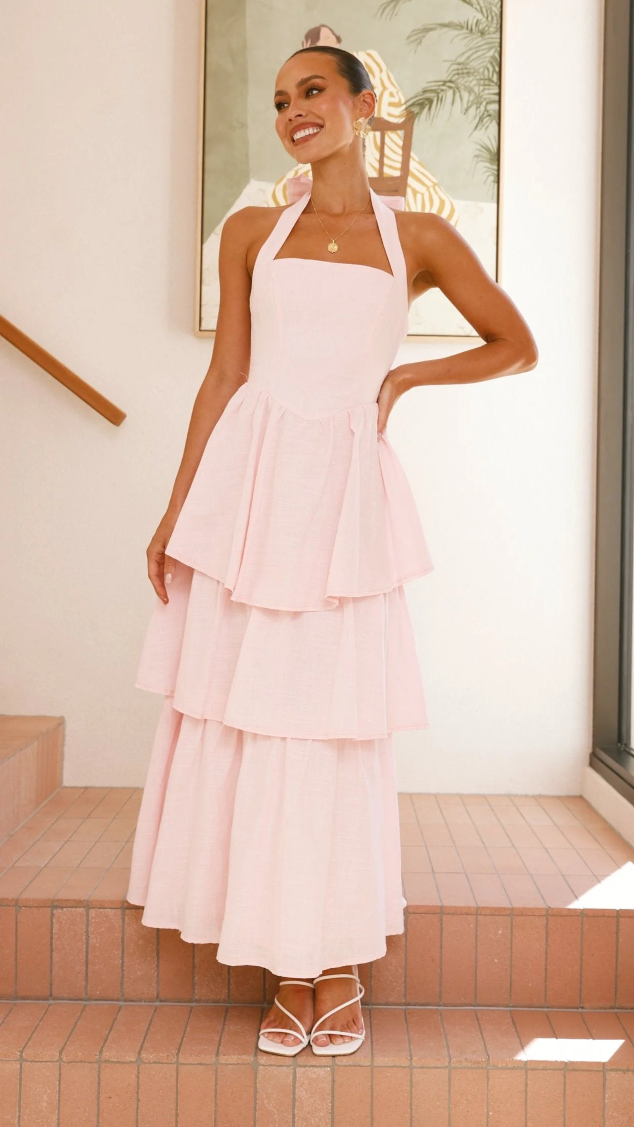 Danais Maxi Dress - Pink