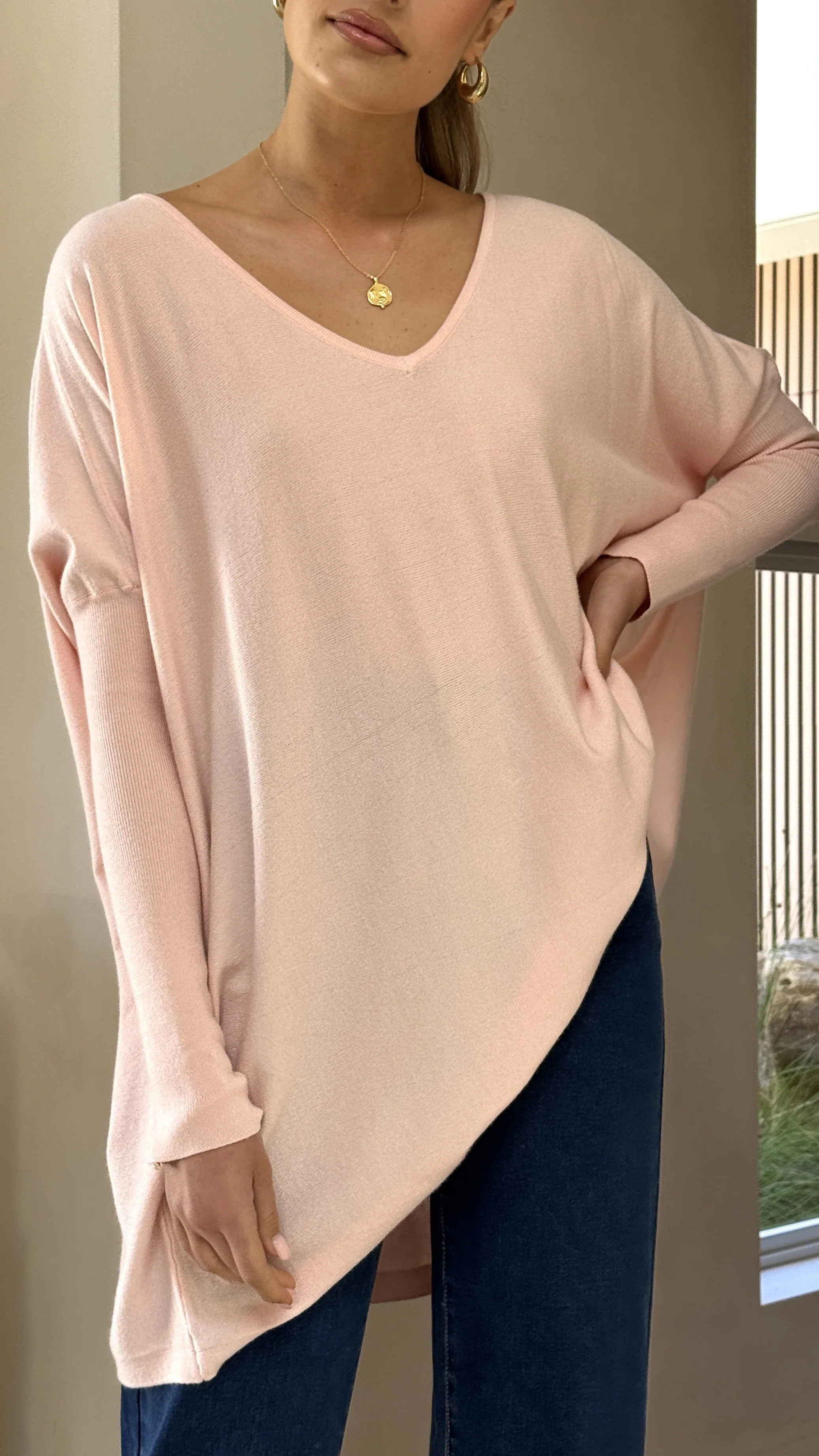 Amalia Knit Top - Blush