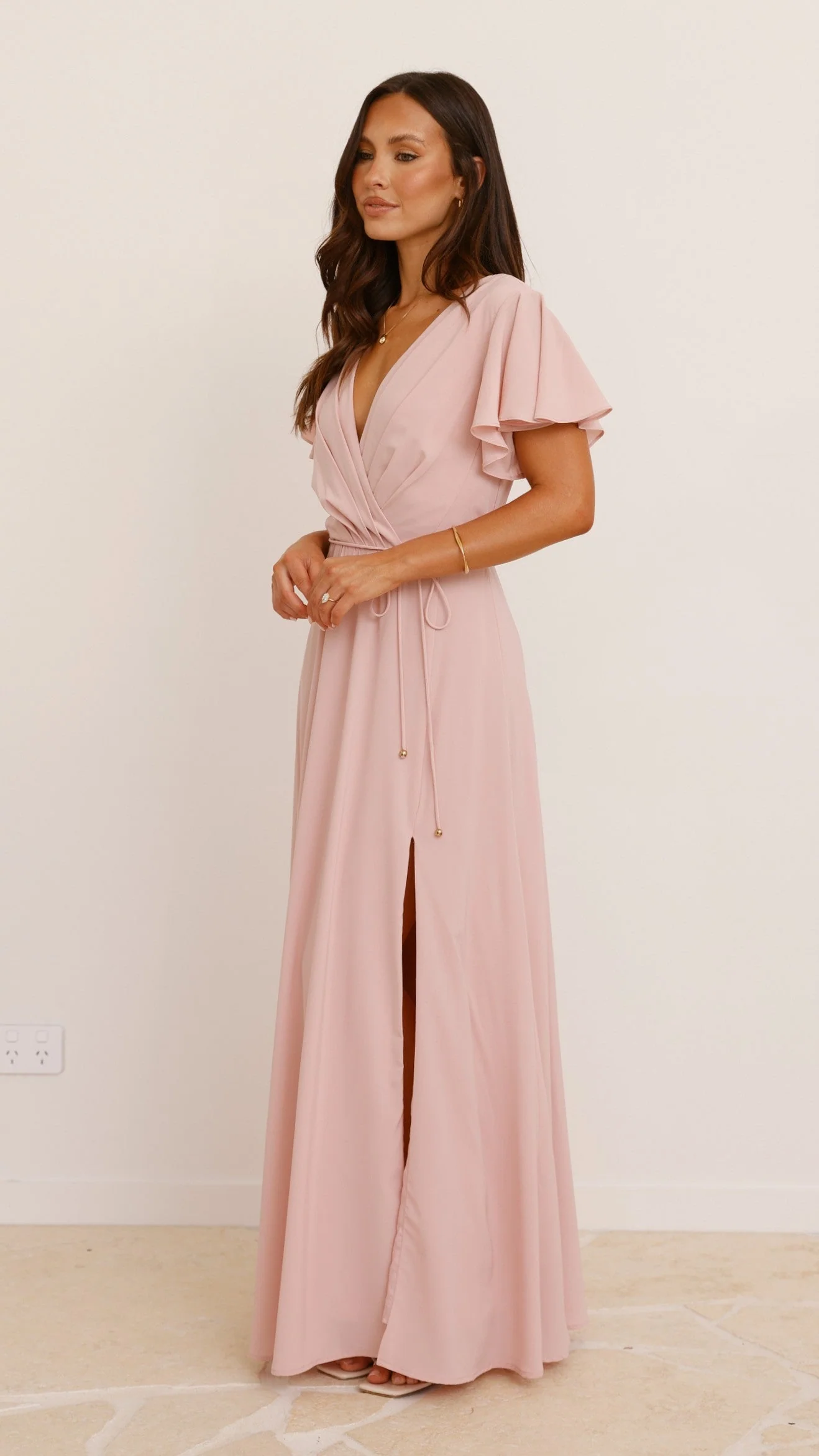 Charlize Maxi Dress - Dusty Pink