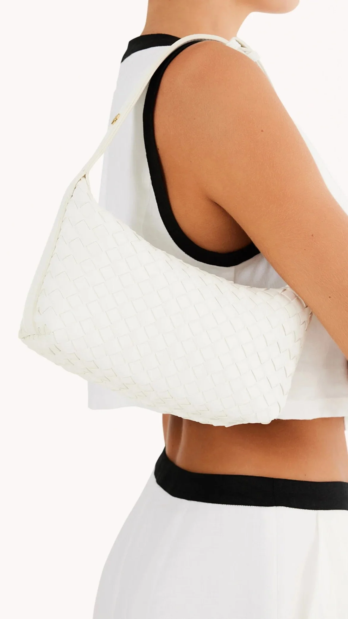 Isabelle Handle Bag - White