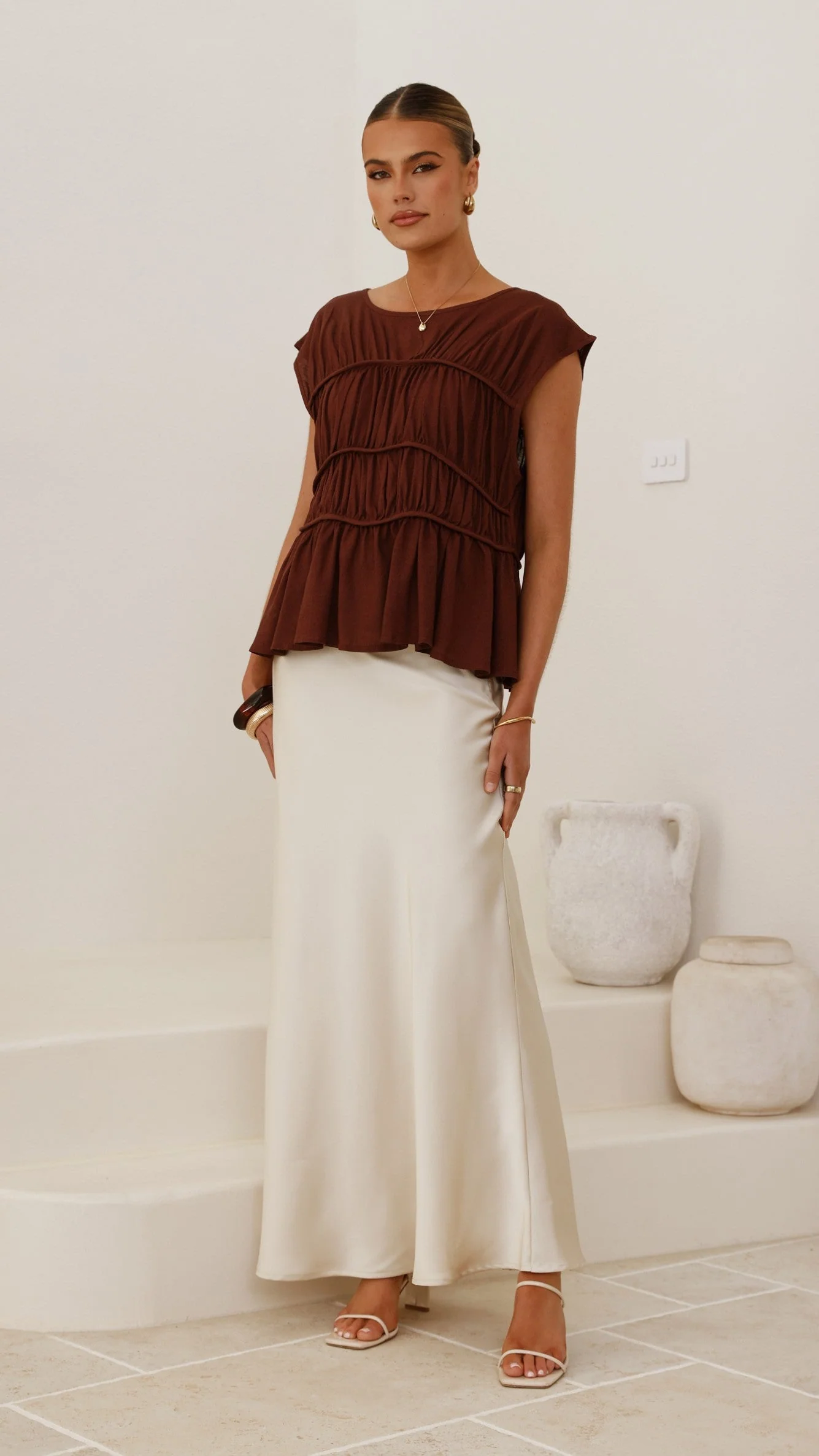 Evelyn Top - Chocolate