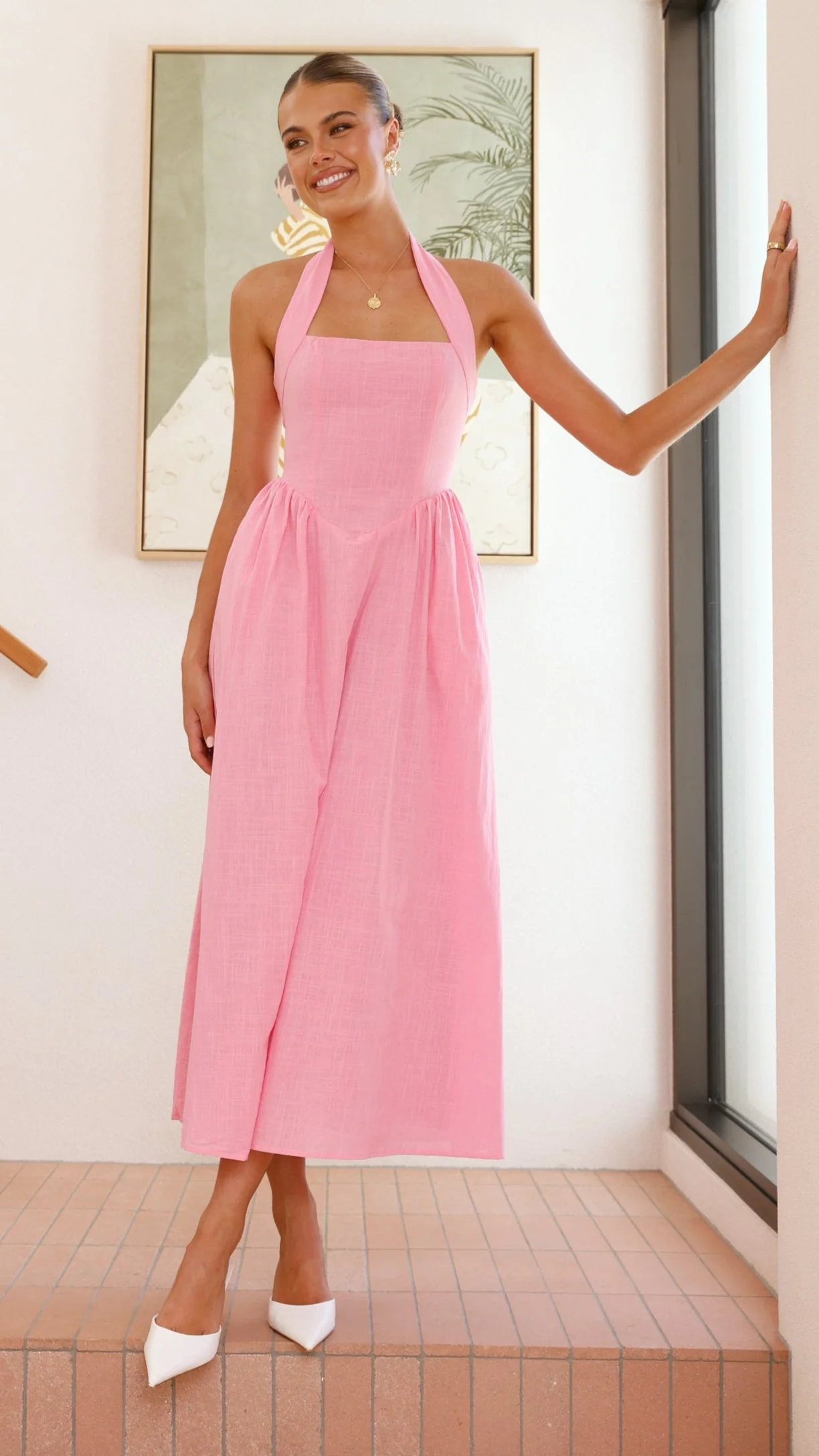 Caden Maxi Dress - Pink