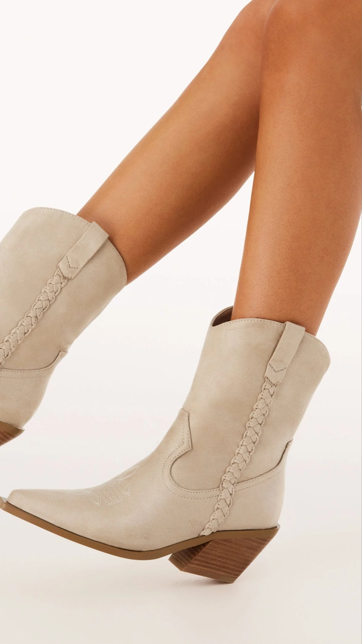 Ellenora Boots - Light Sand Suede