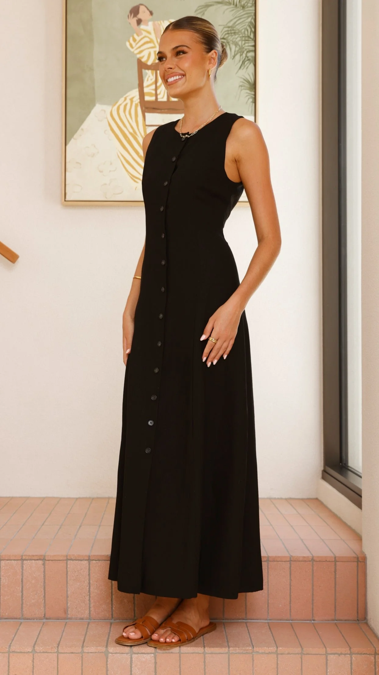 Lina Maxi Dress - Black