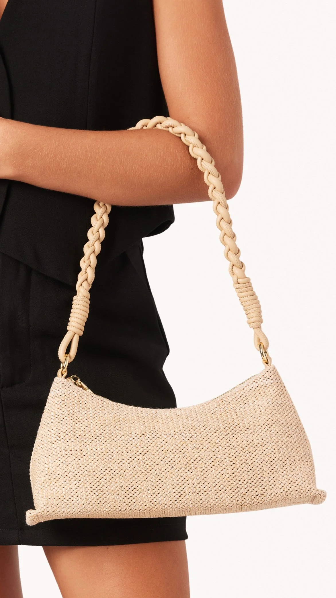Millie Shoulder Bag - Natural Raffia