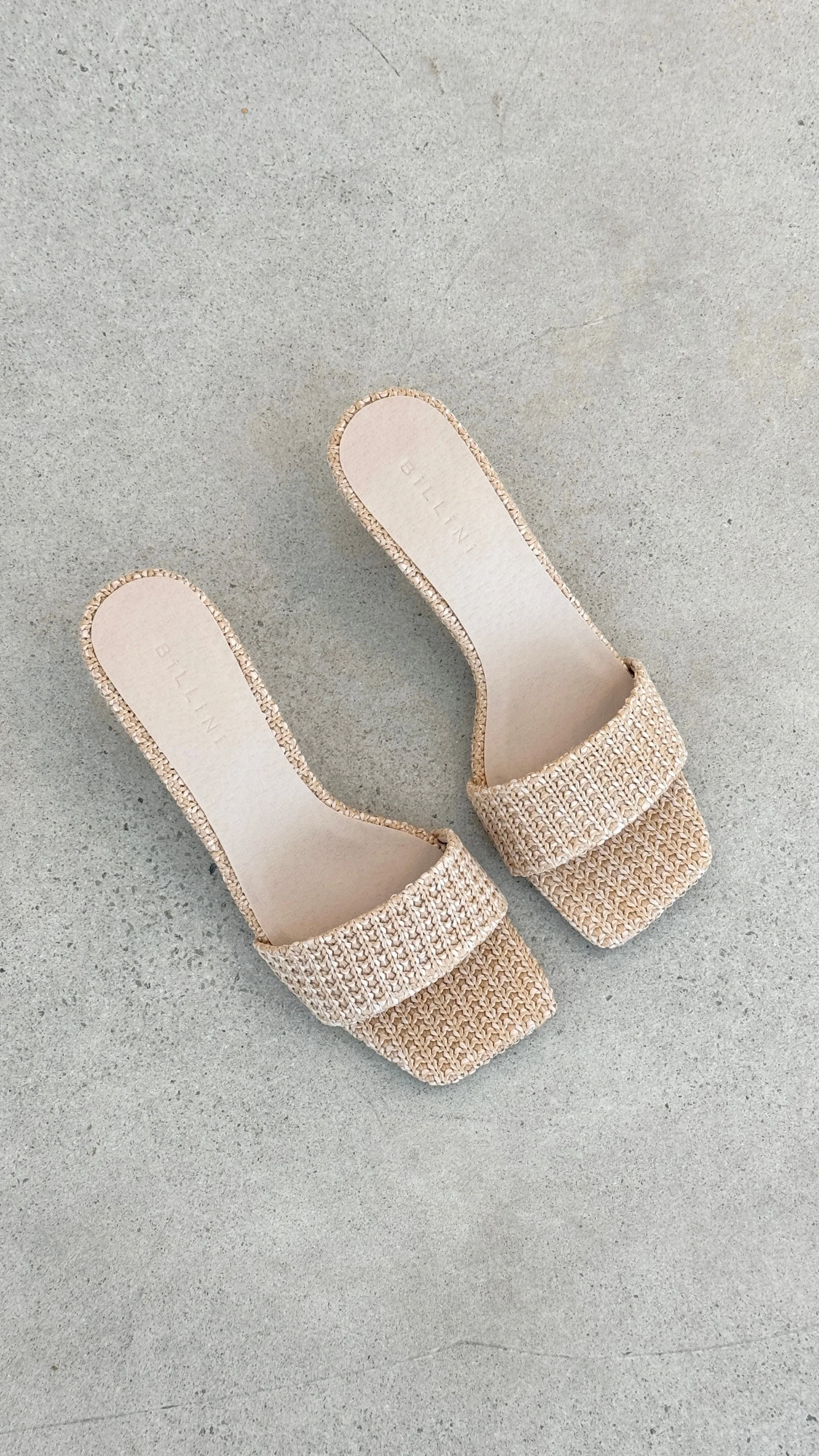 Olga Heel - Natural Raffia