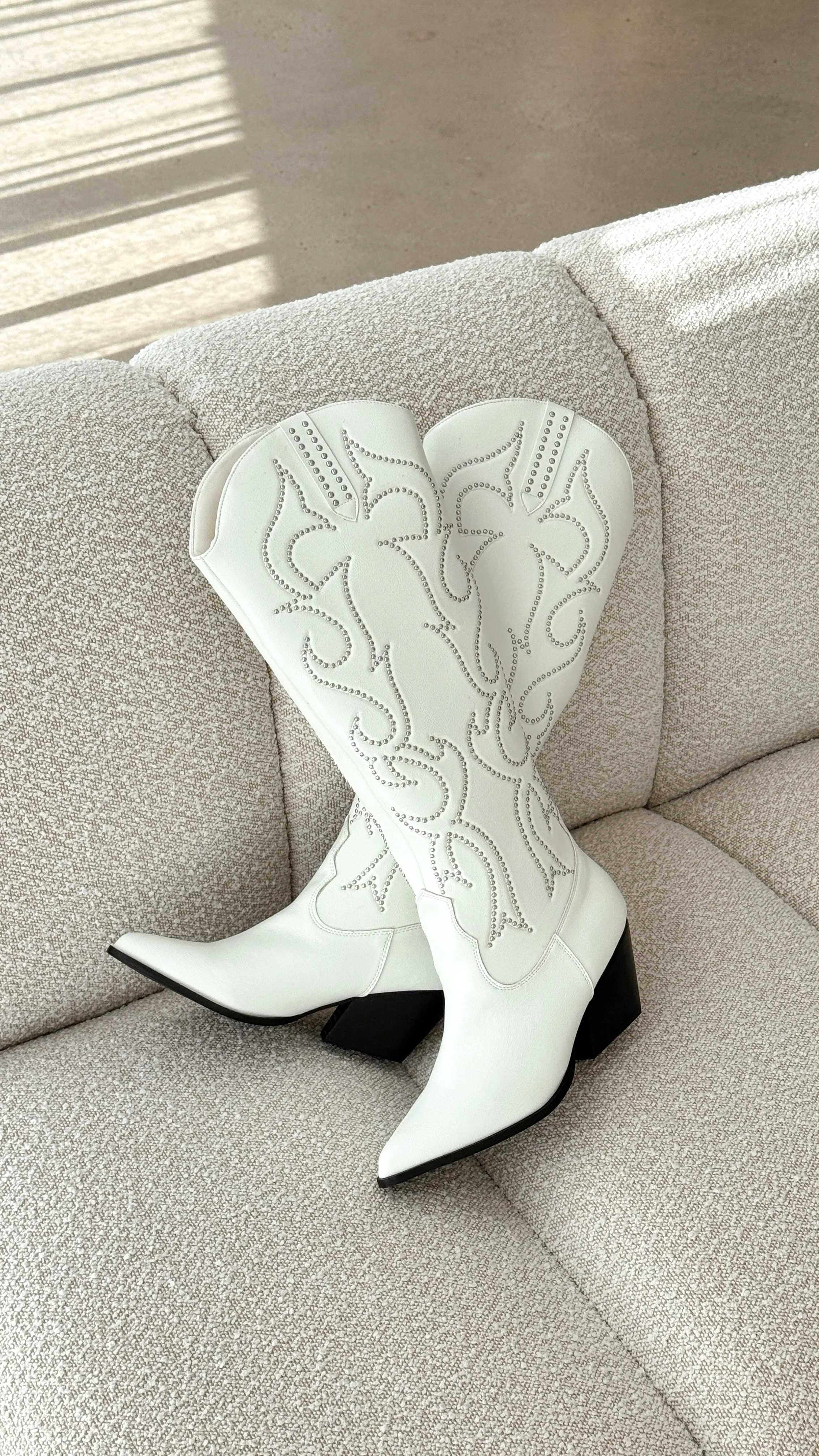 Zelma Boots - White