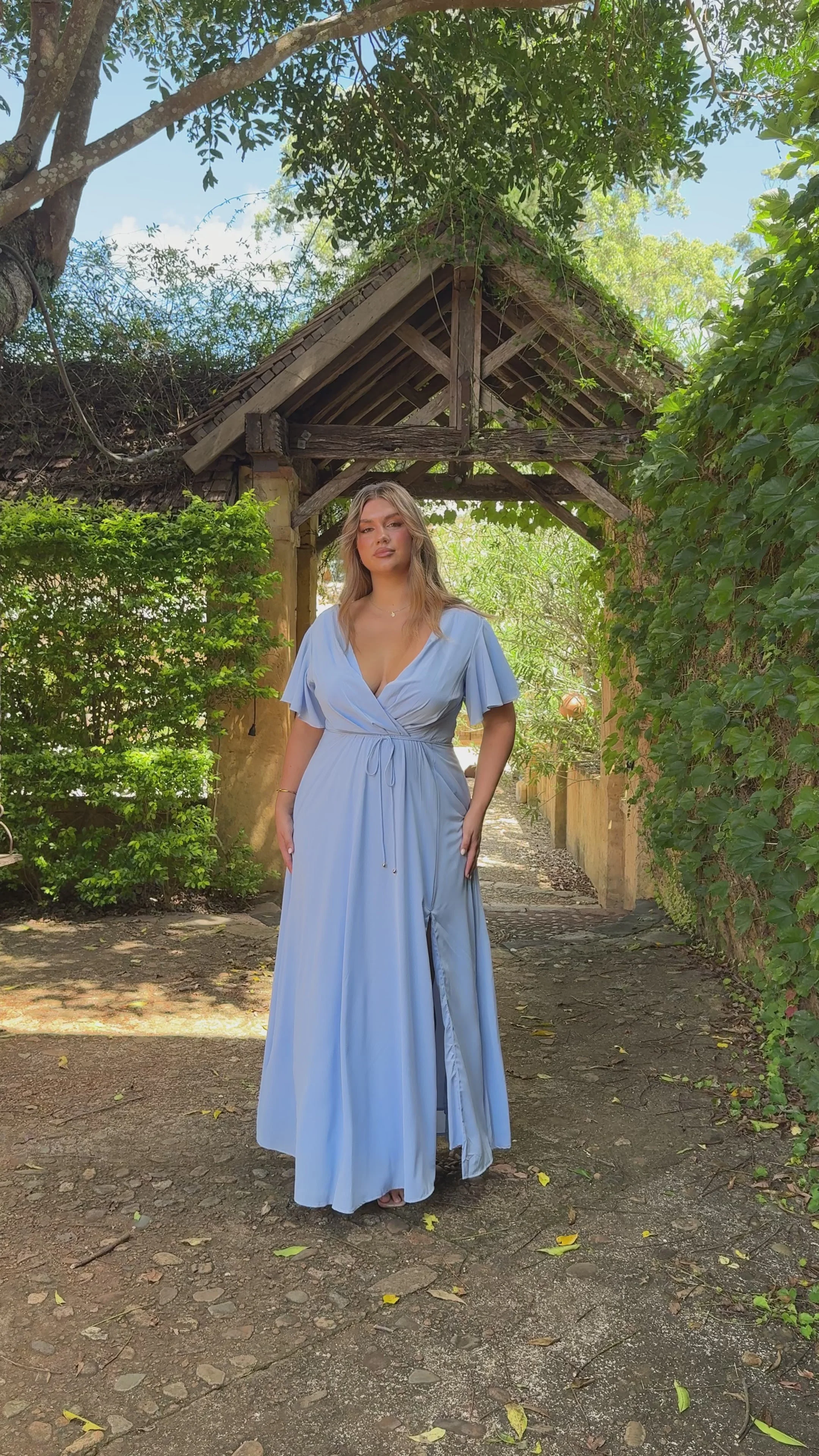 Charlize Maxi Dress - Blue