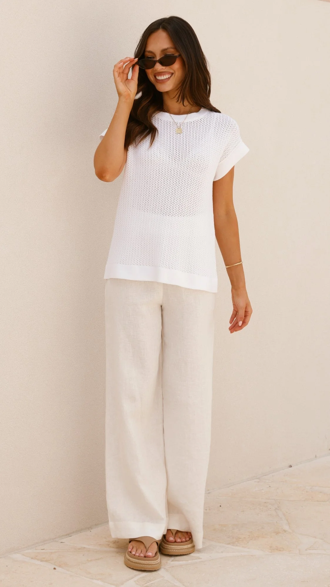 Marleigh Knit Top - White