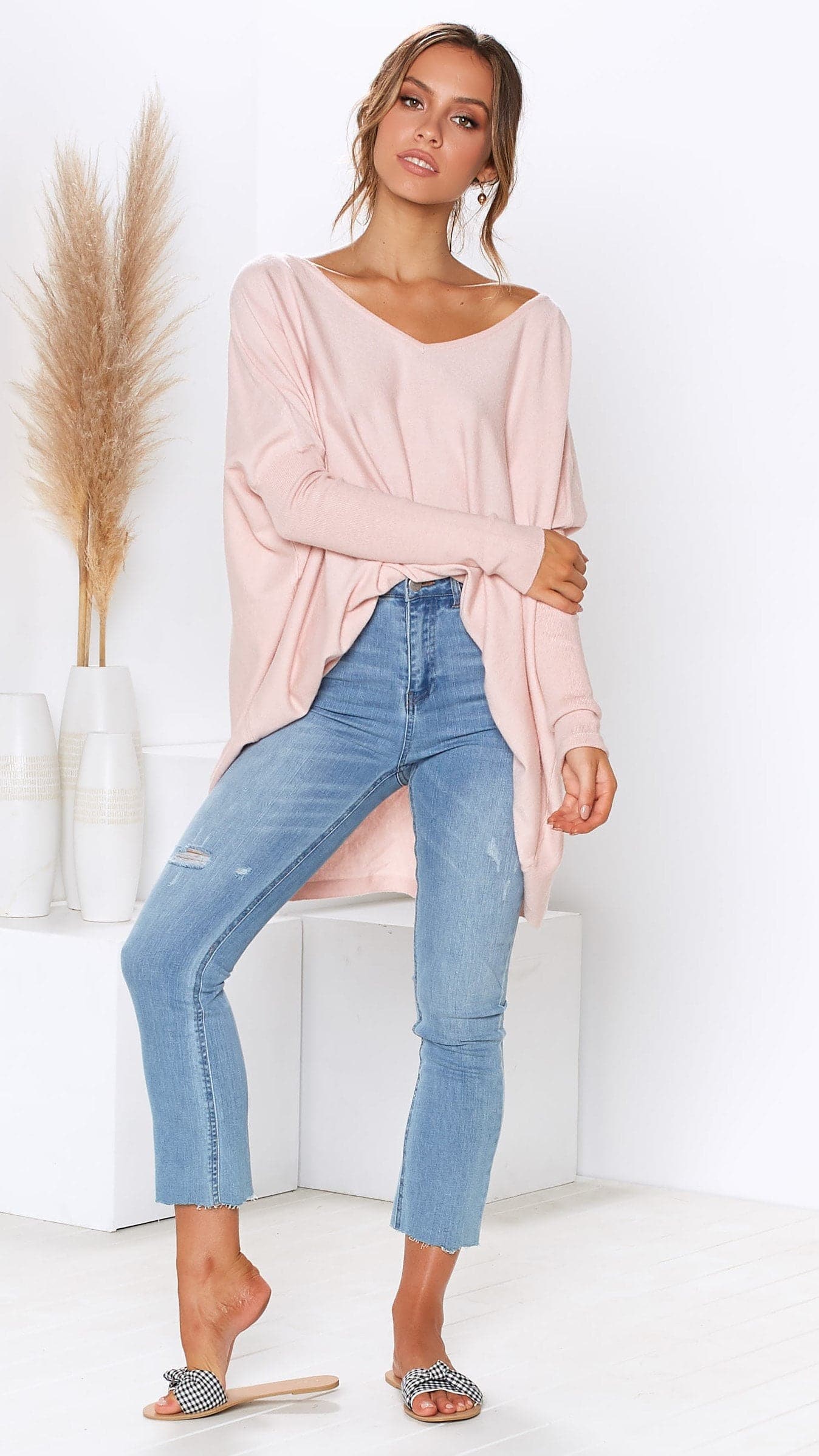 Amalia Knit Top - Blush