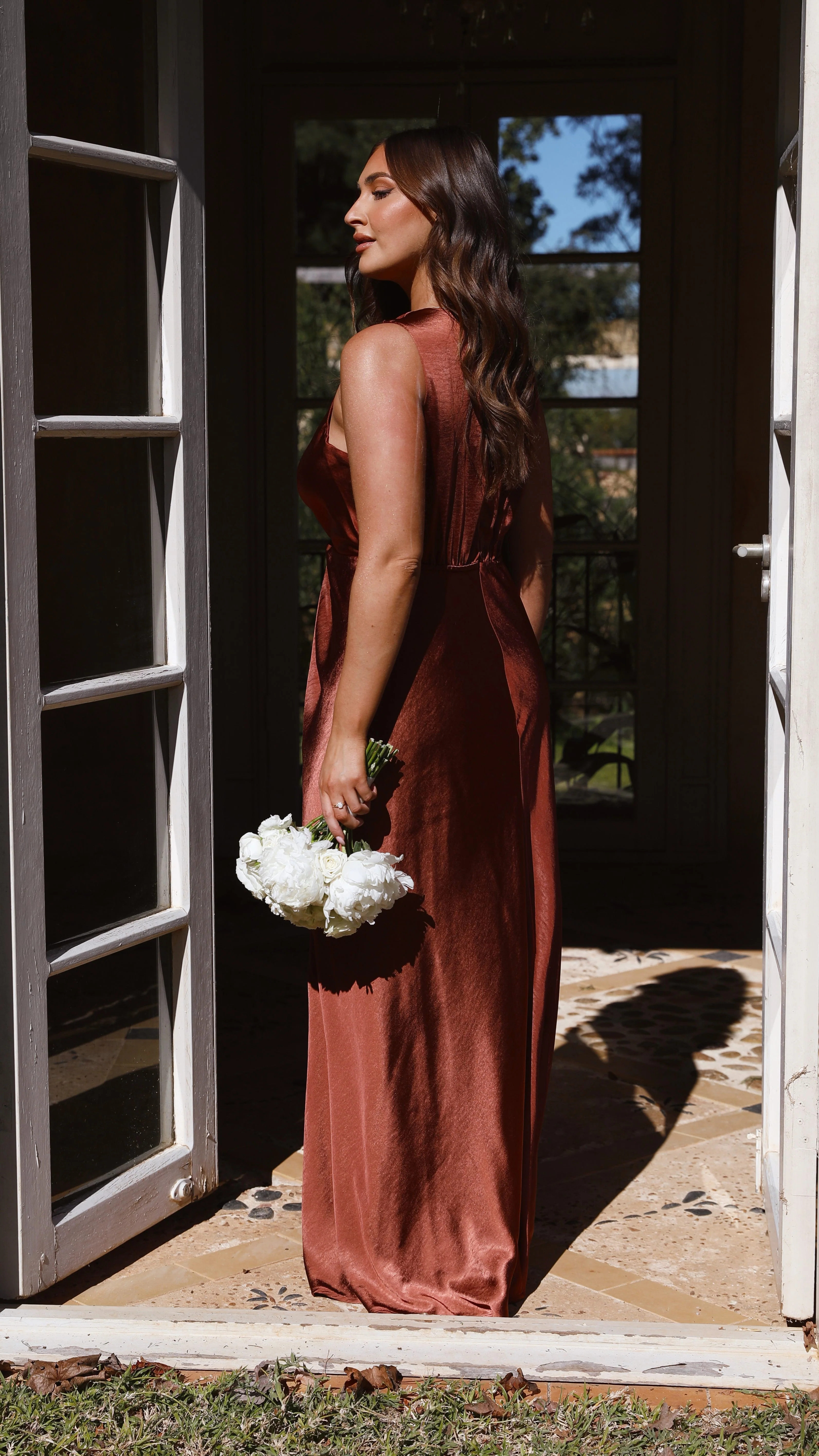 Lucia Maxi Dress - Rust
