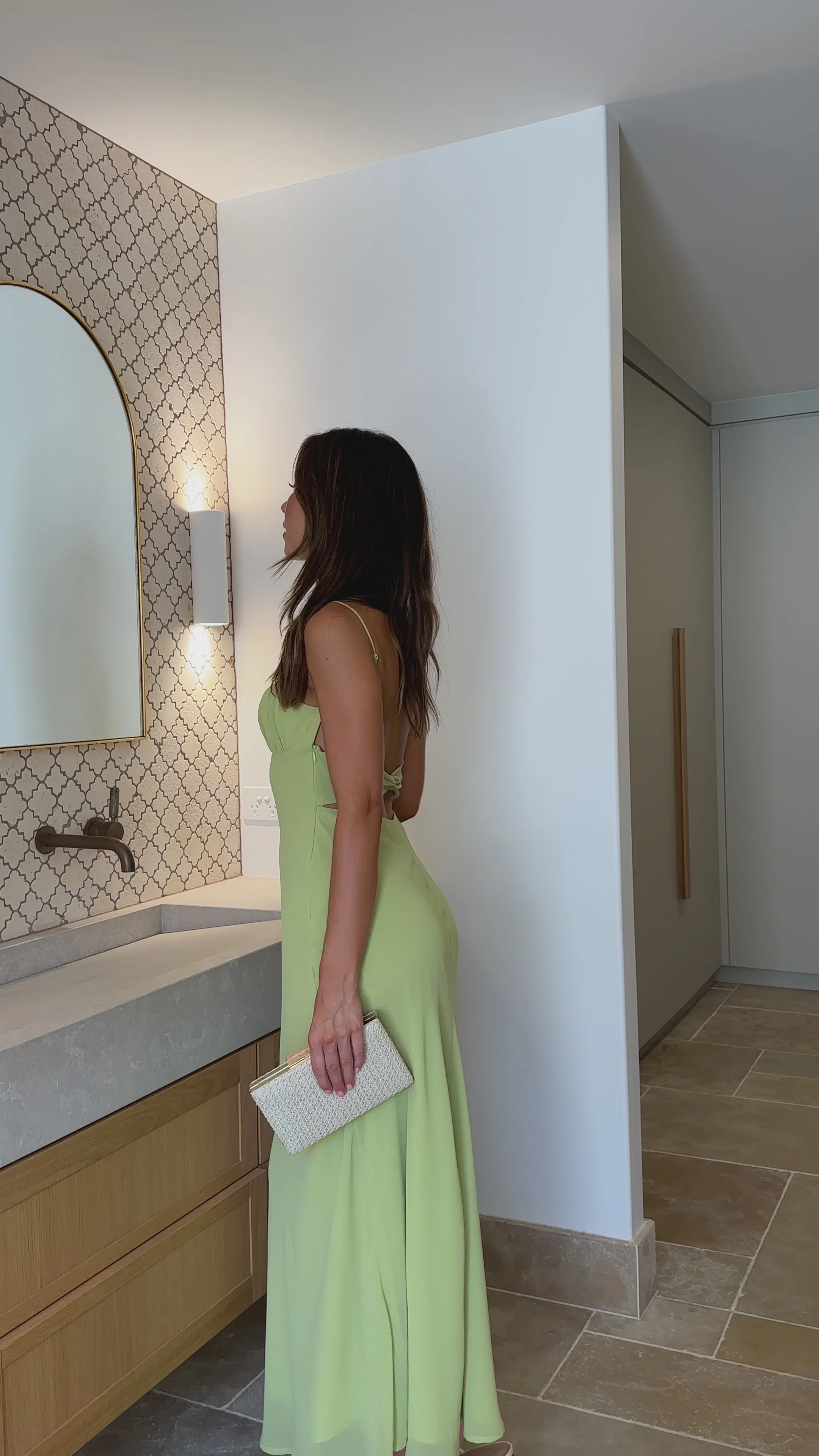 Margie Midi Dress - Lime