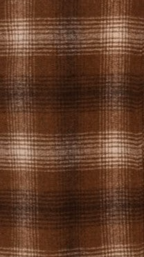 Haruna Coat - Brown / Beige Plaid Print