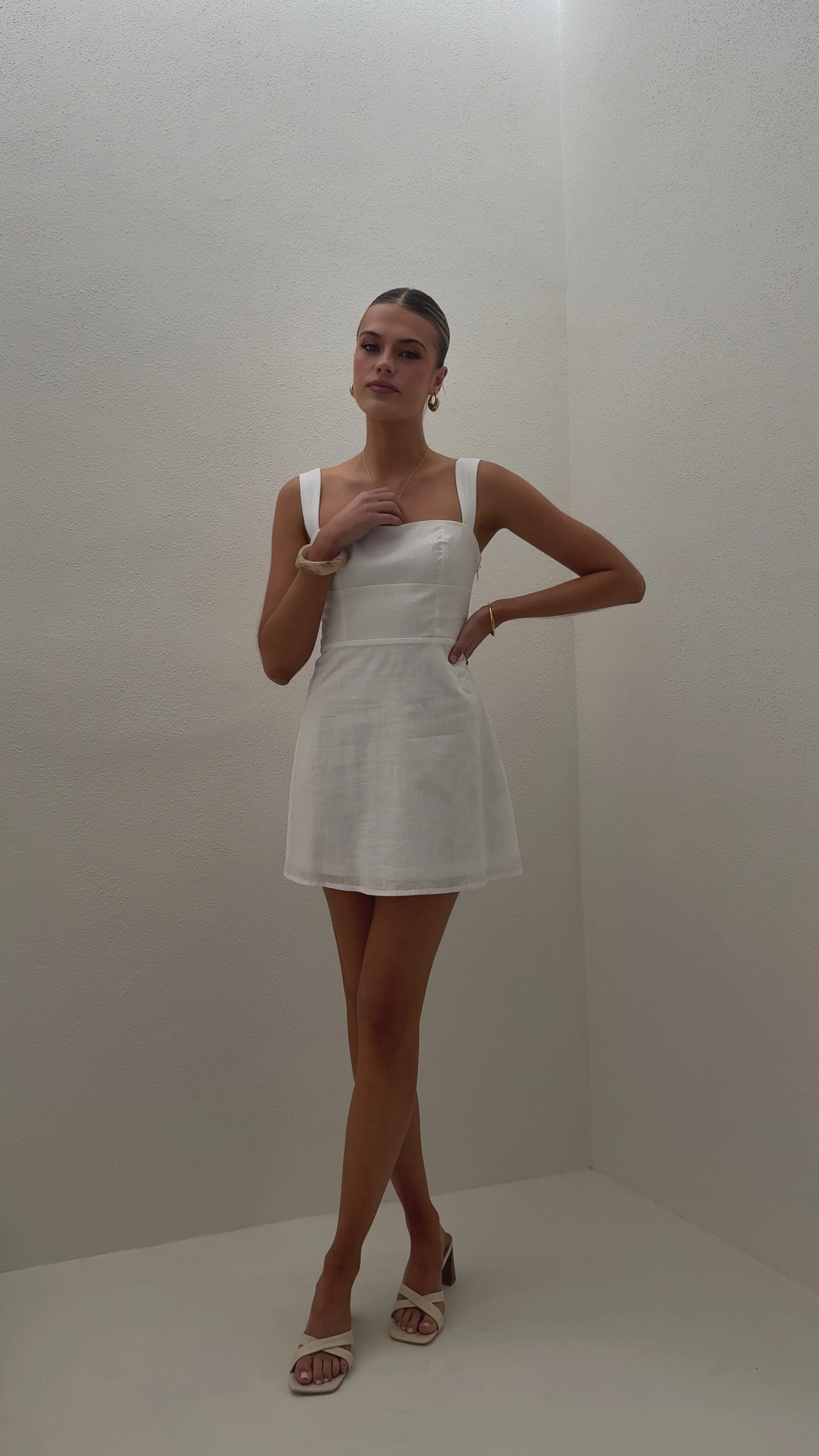 Nadalia Mini Dress - White