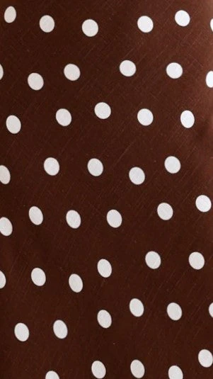 Janae Top and Shorts Set - Brown/White Polka