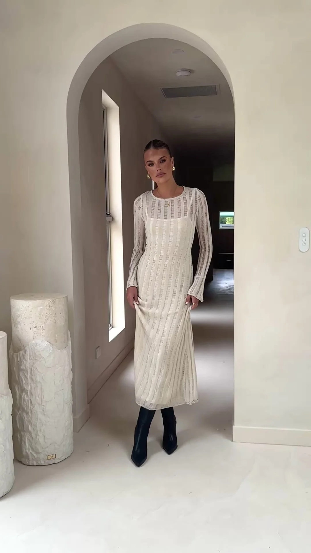 Allure Maxi Dress - Beige