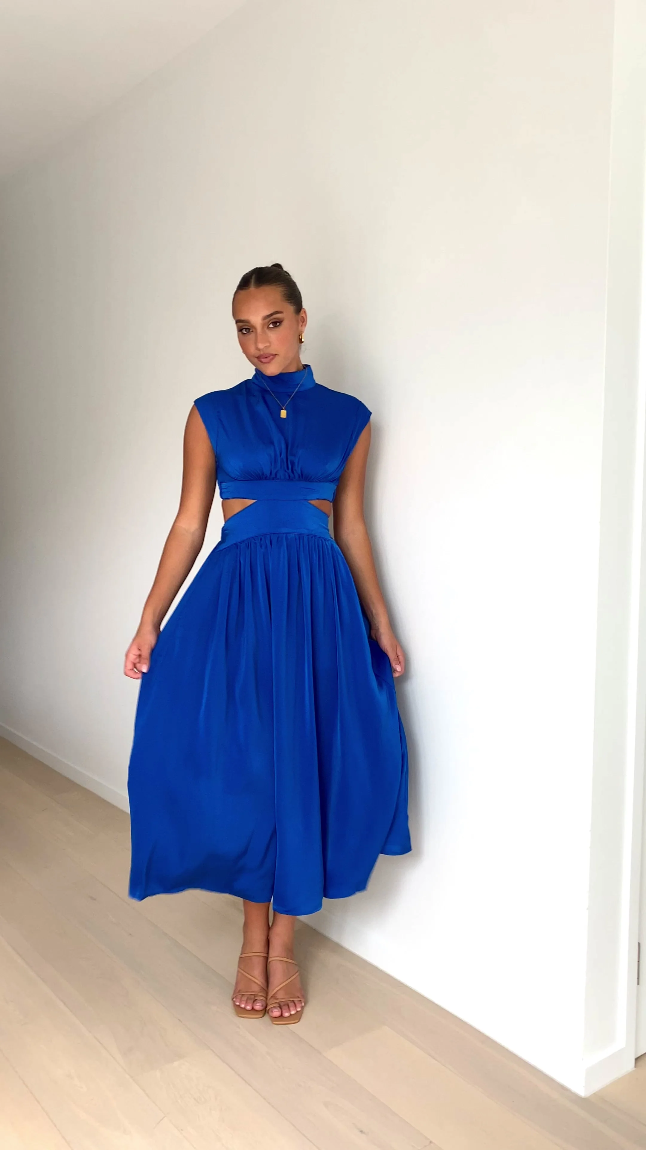 Cindie Midi Dress - Cobalt Blue