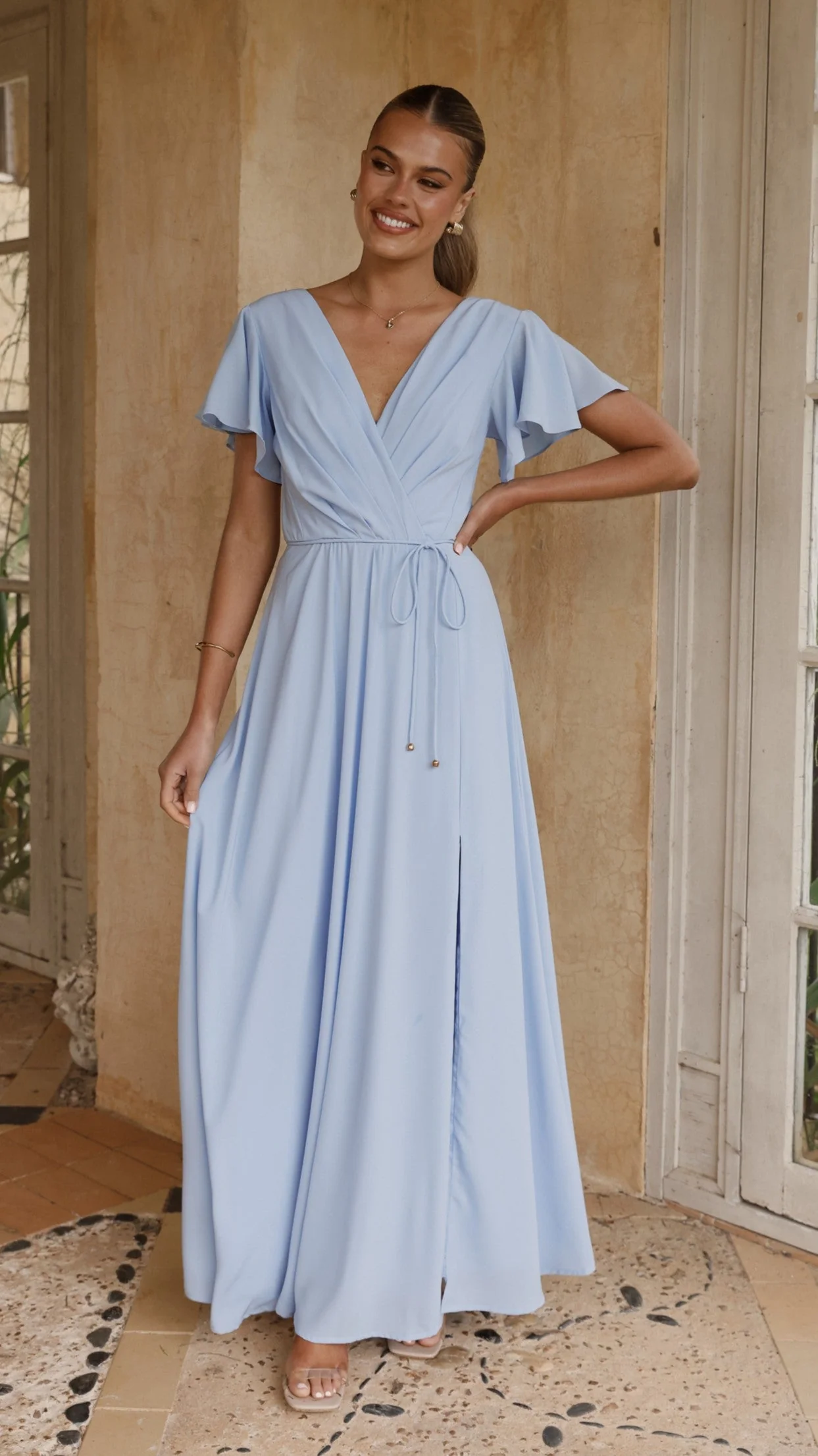 Charlize Maxi Dress - Blue