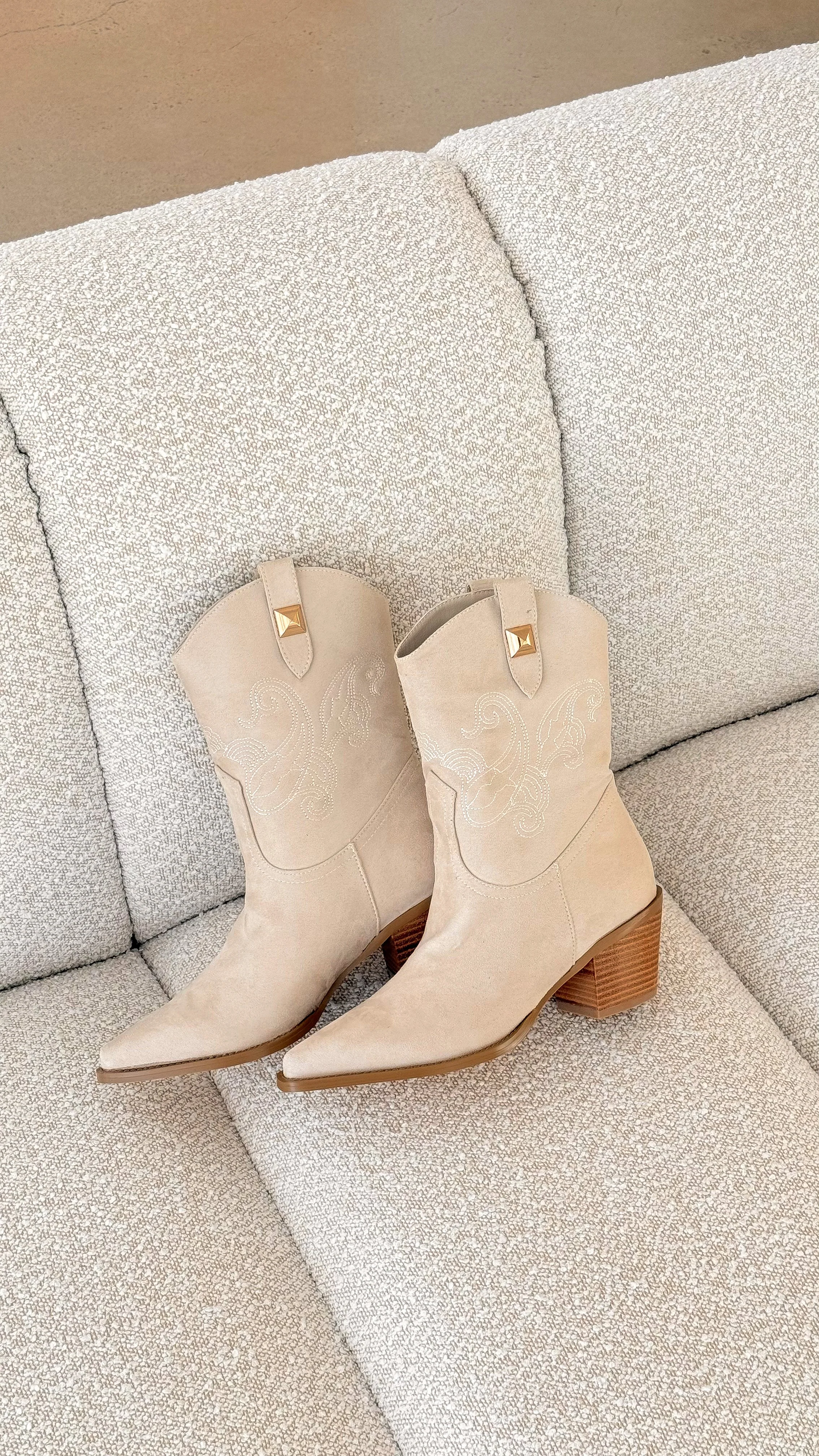 Darla Boot - Sand Suede