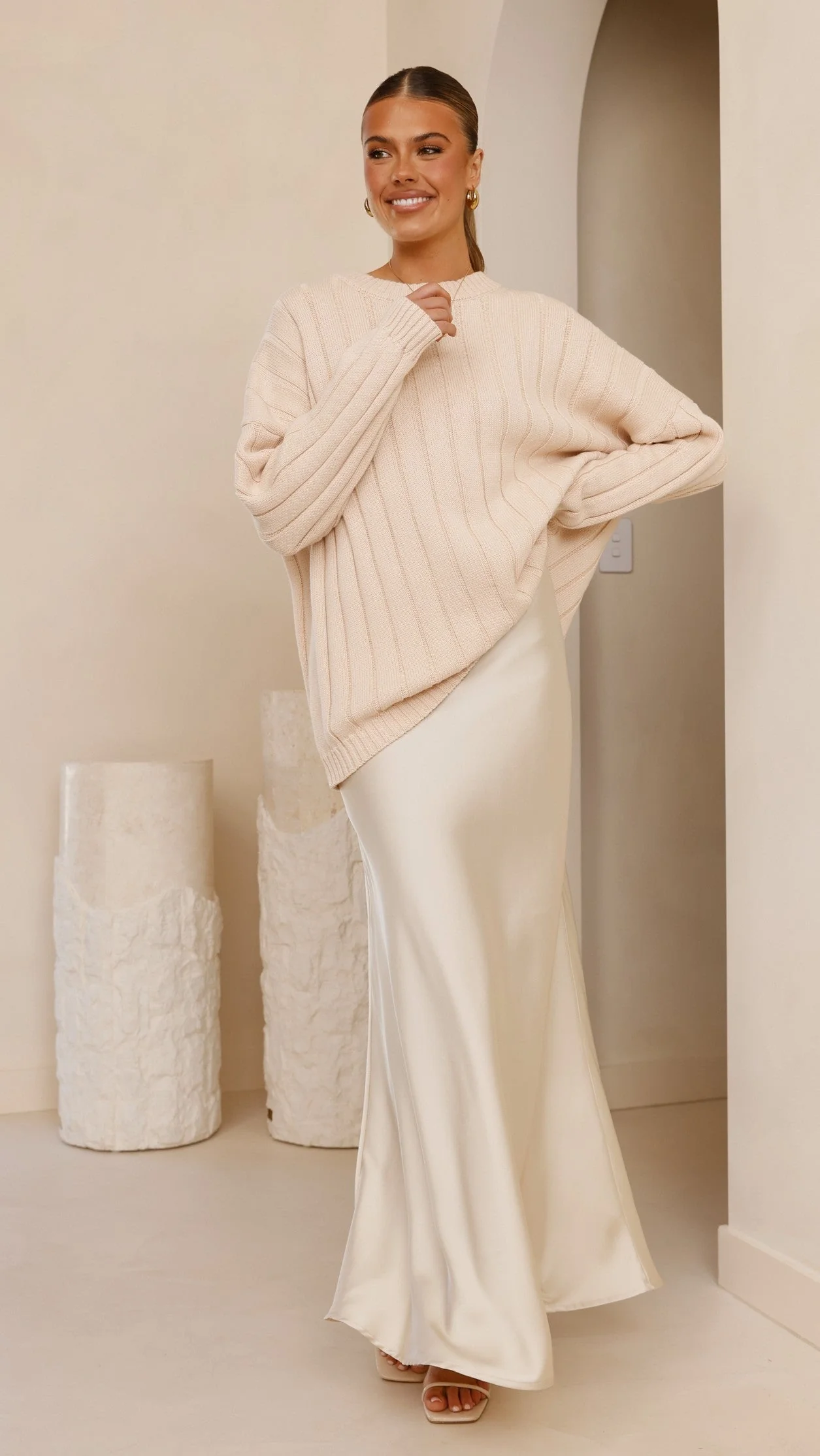 Naiva Oversized Knit - Cream