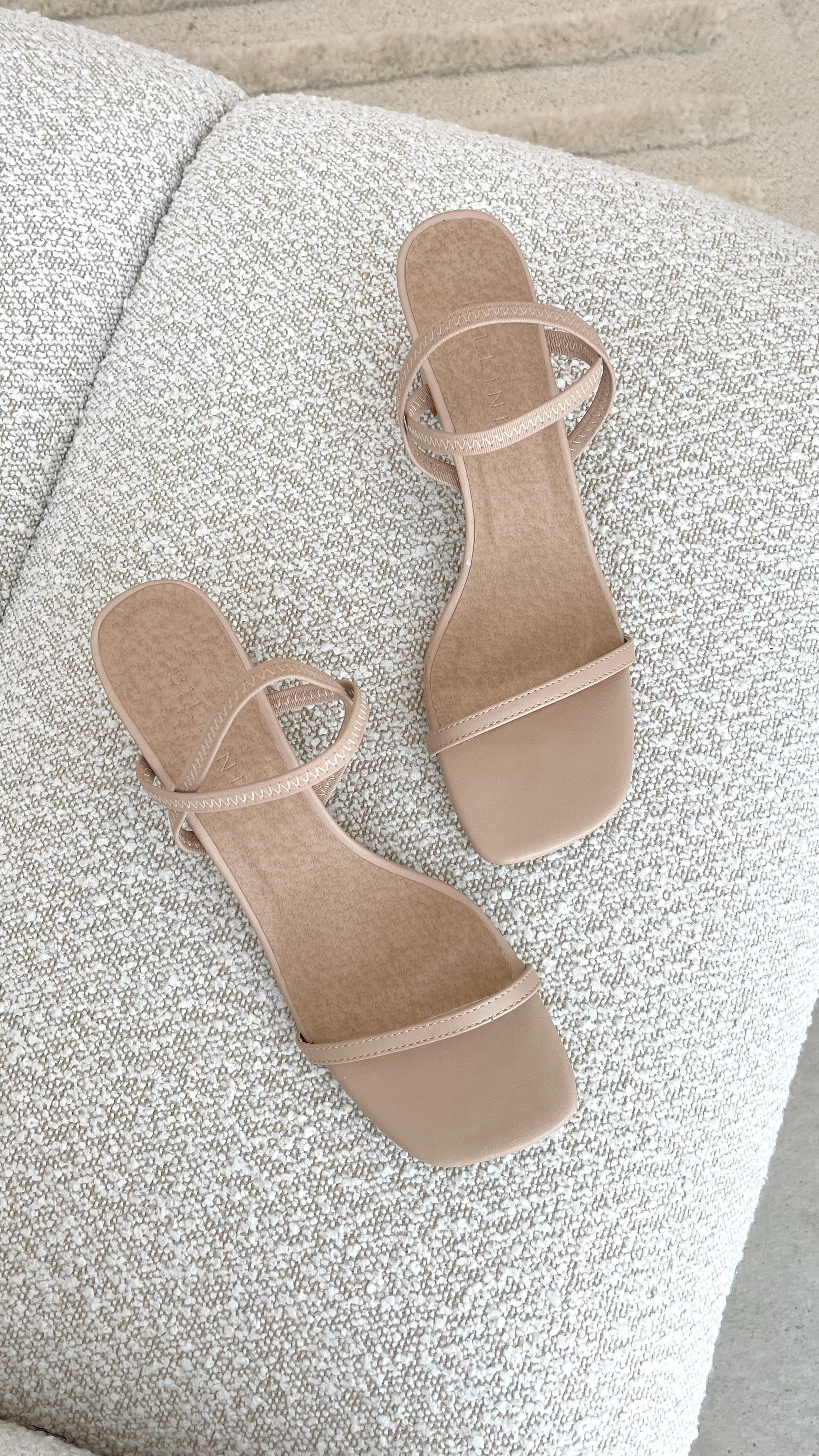 Balton Mule Heels - Nude