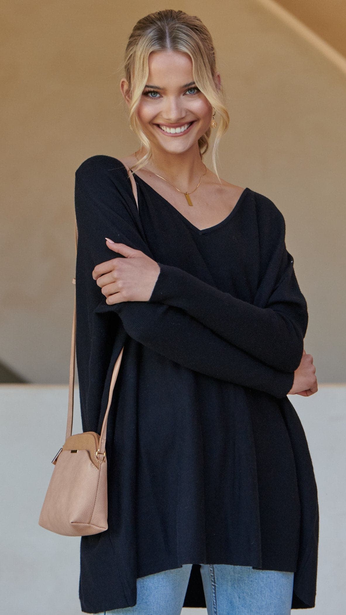 Amalia Knit Top - Black