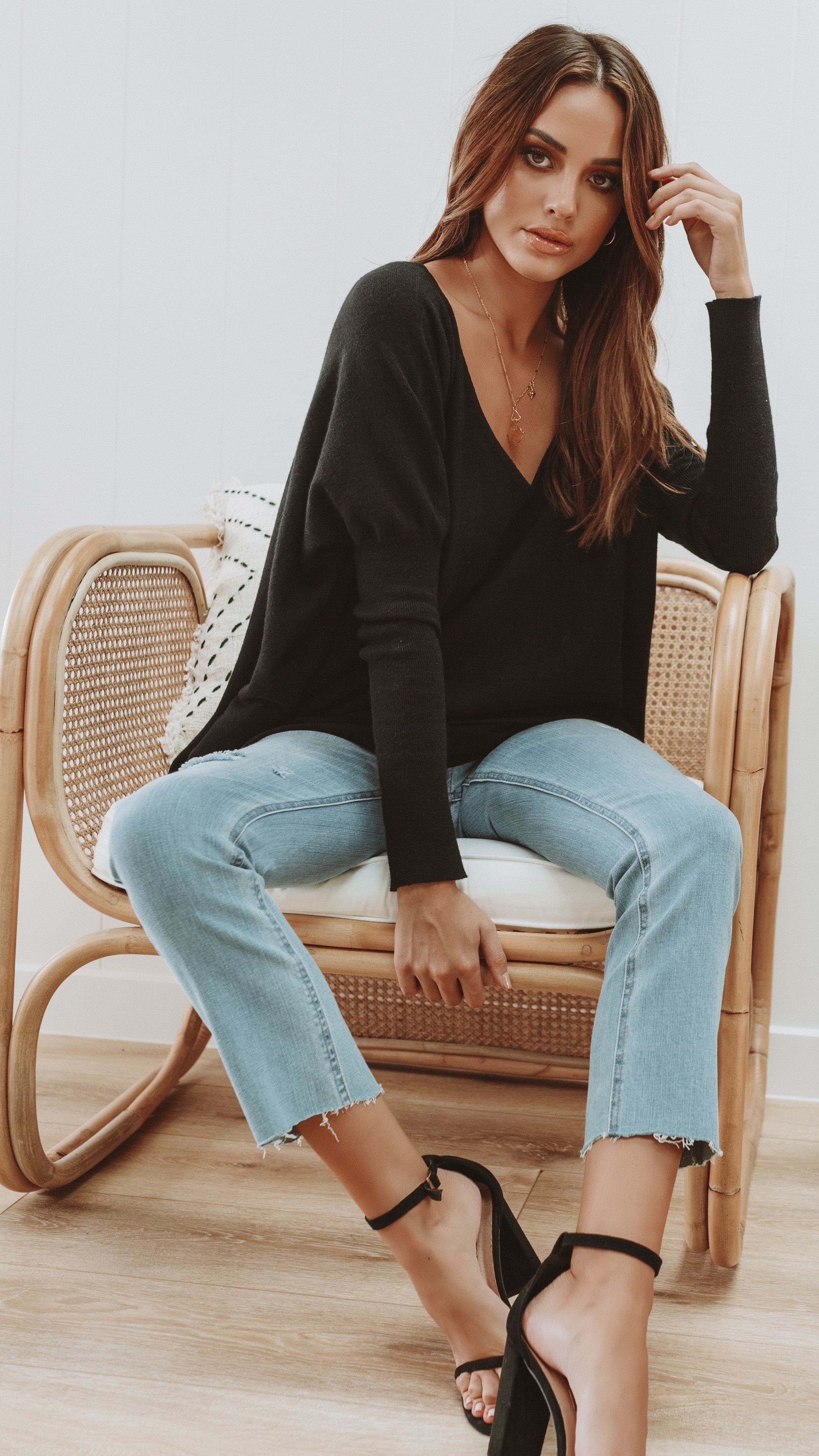 Amalia Knit Top - Black