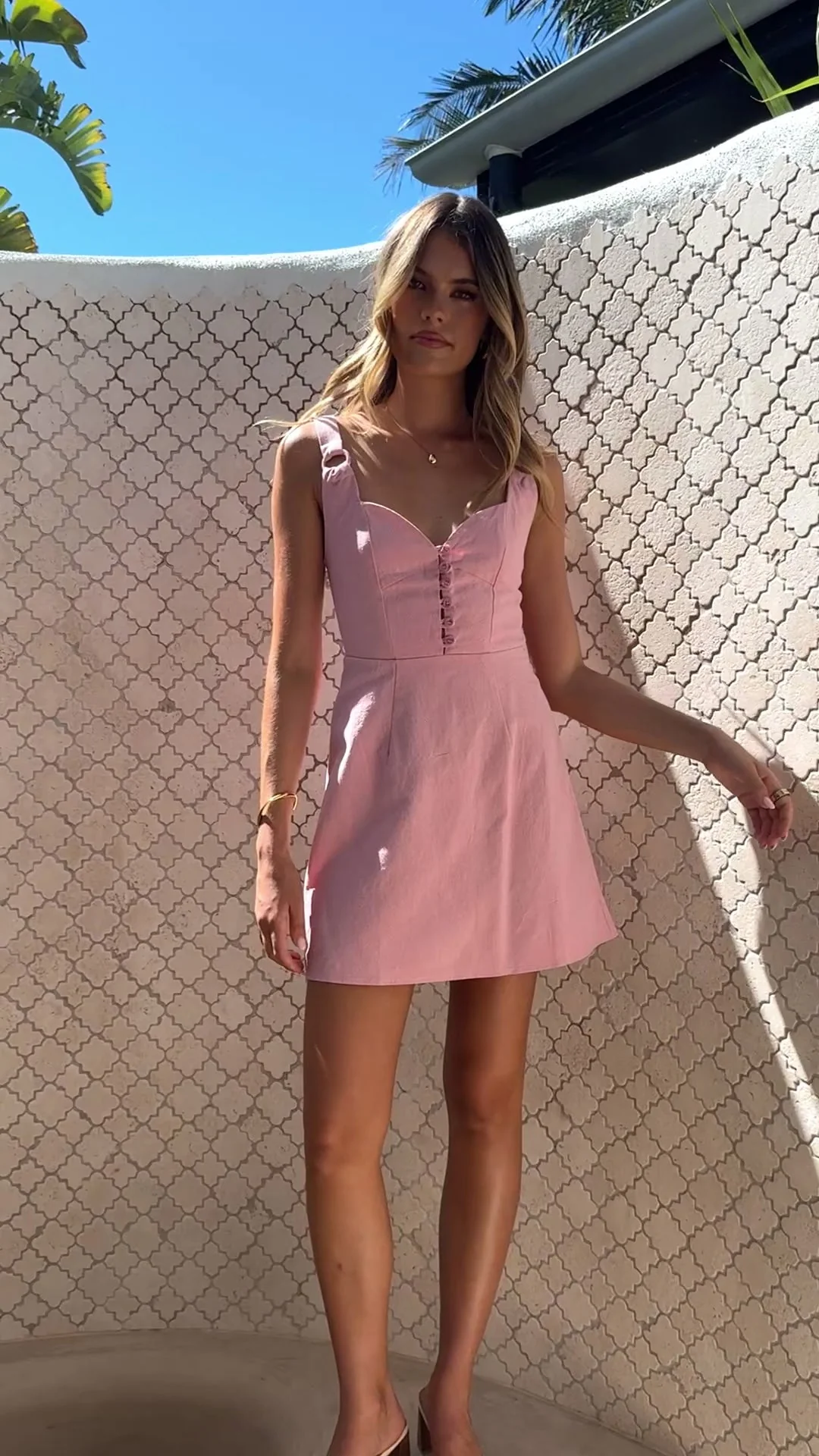 Allura Mini Dress - Pink
