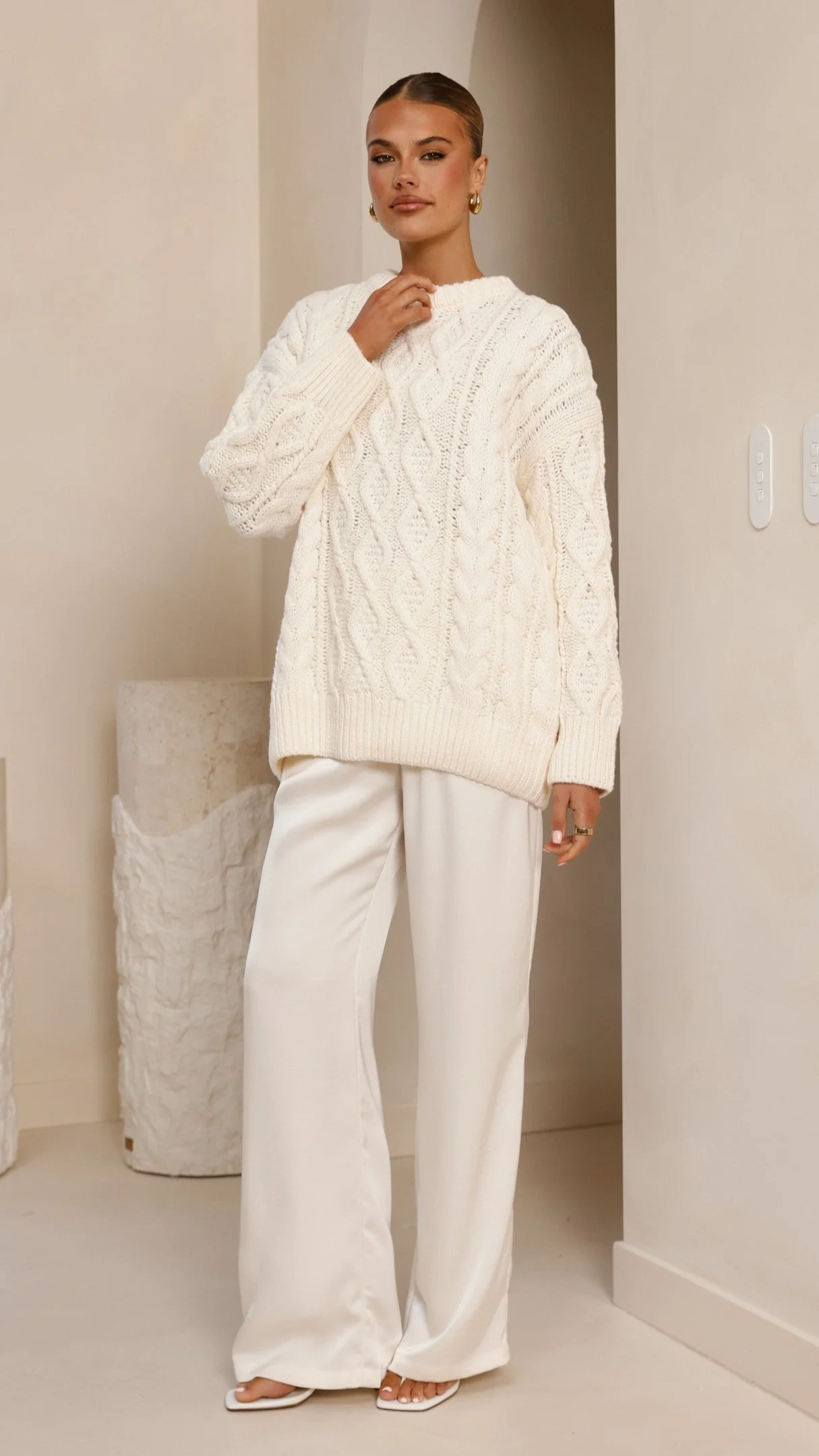 Valentina Knit Sweater - Cream