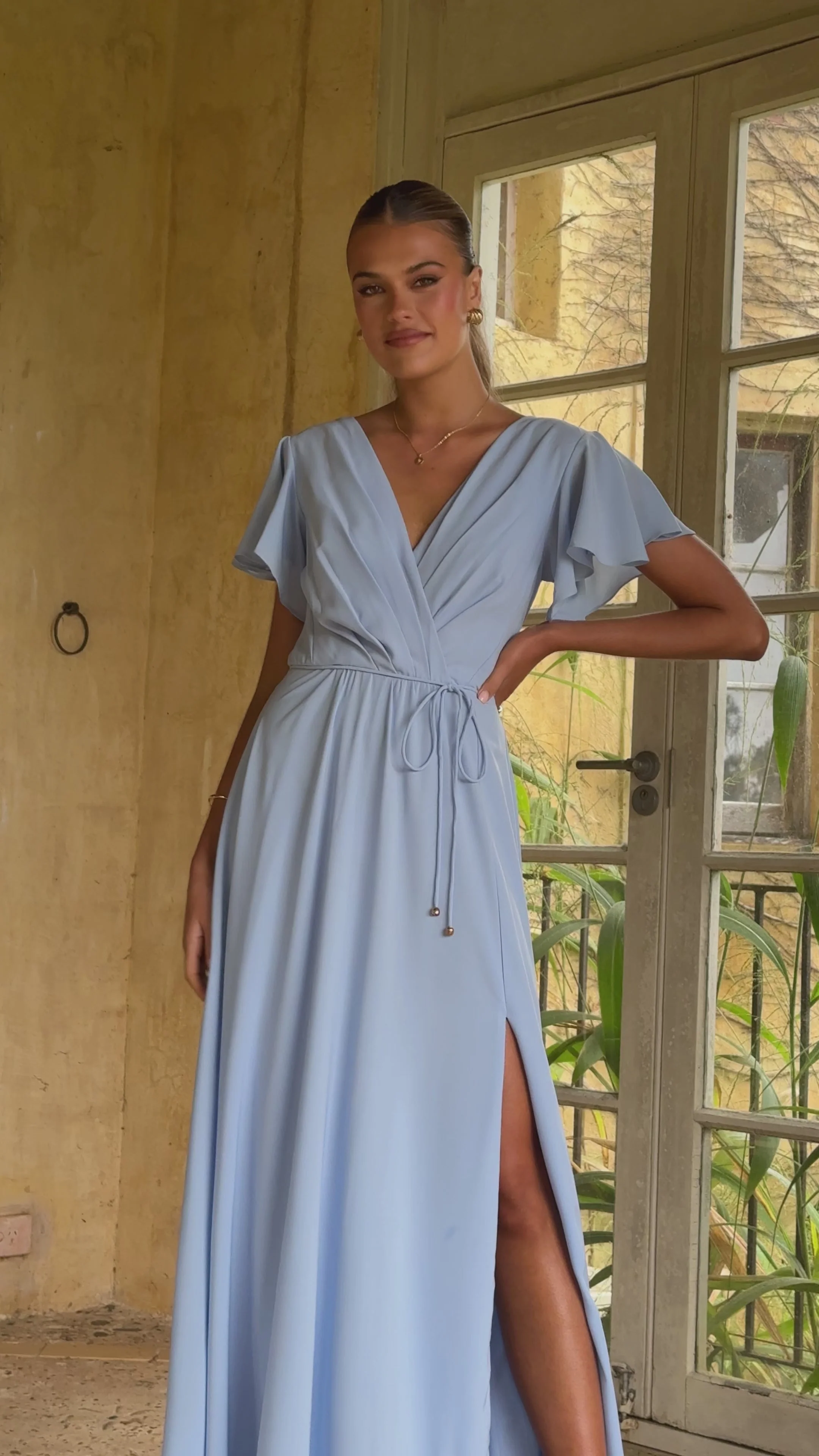 Charlize Maxi Dress - Blue