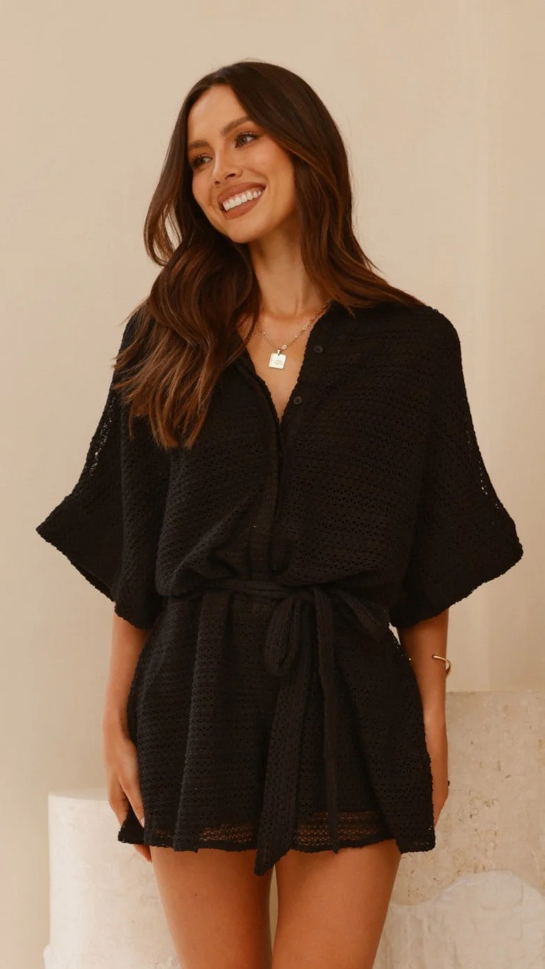 Carmen Playsuit - Black