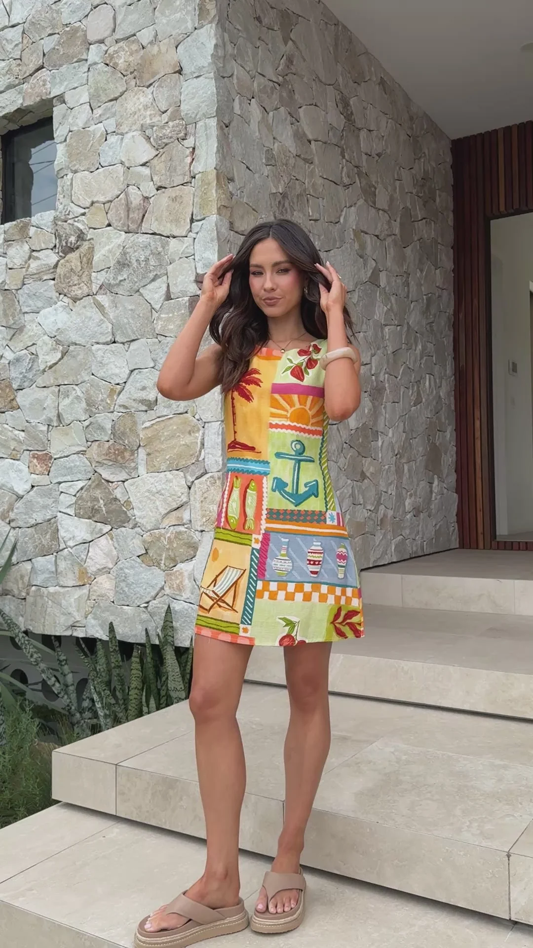 Ceridwen Mini Dress - Ashna Print