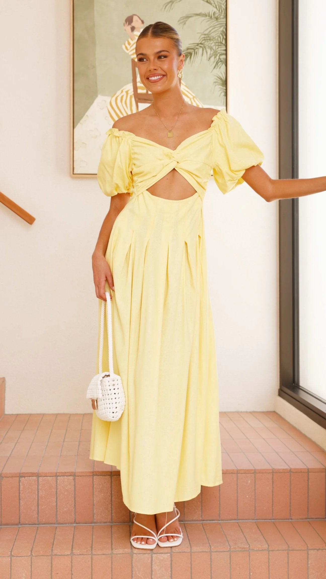 Christina Maxi Dress - Lemon