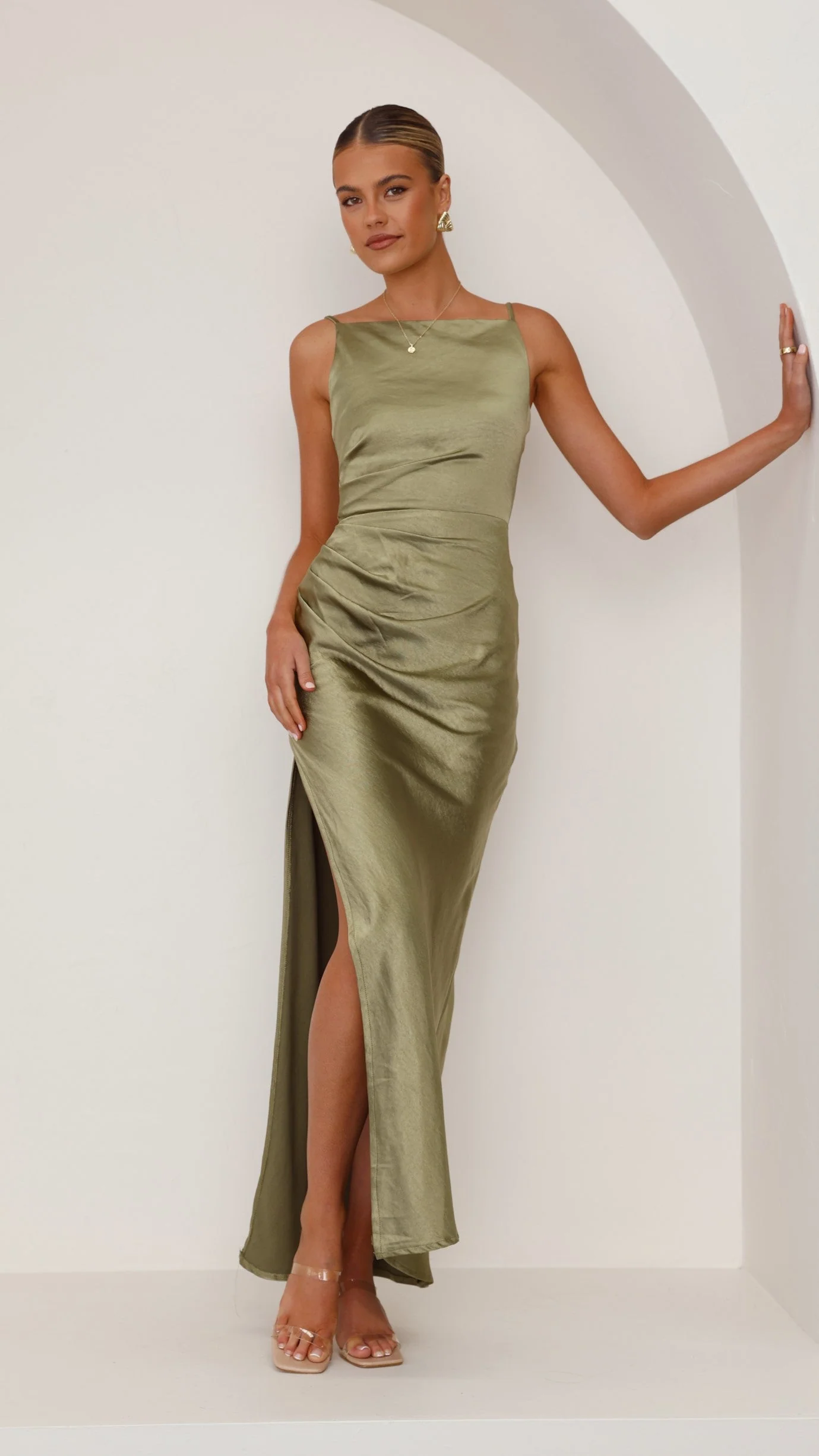Ava Maxi Dress - Olive