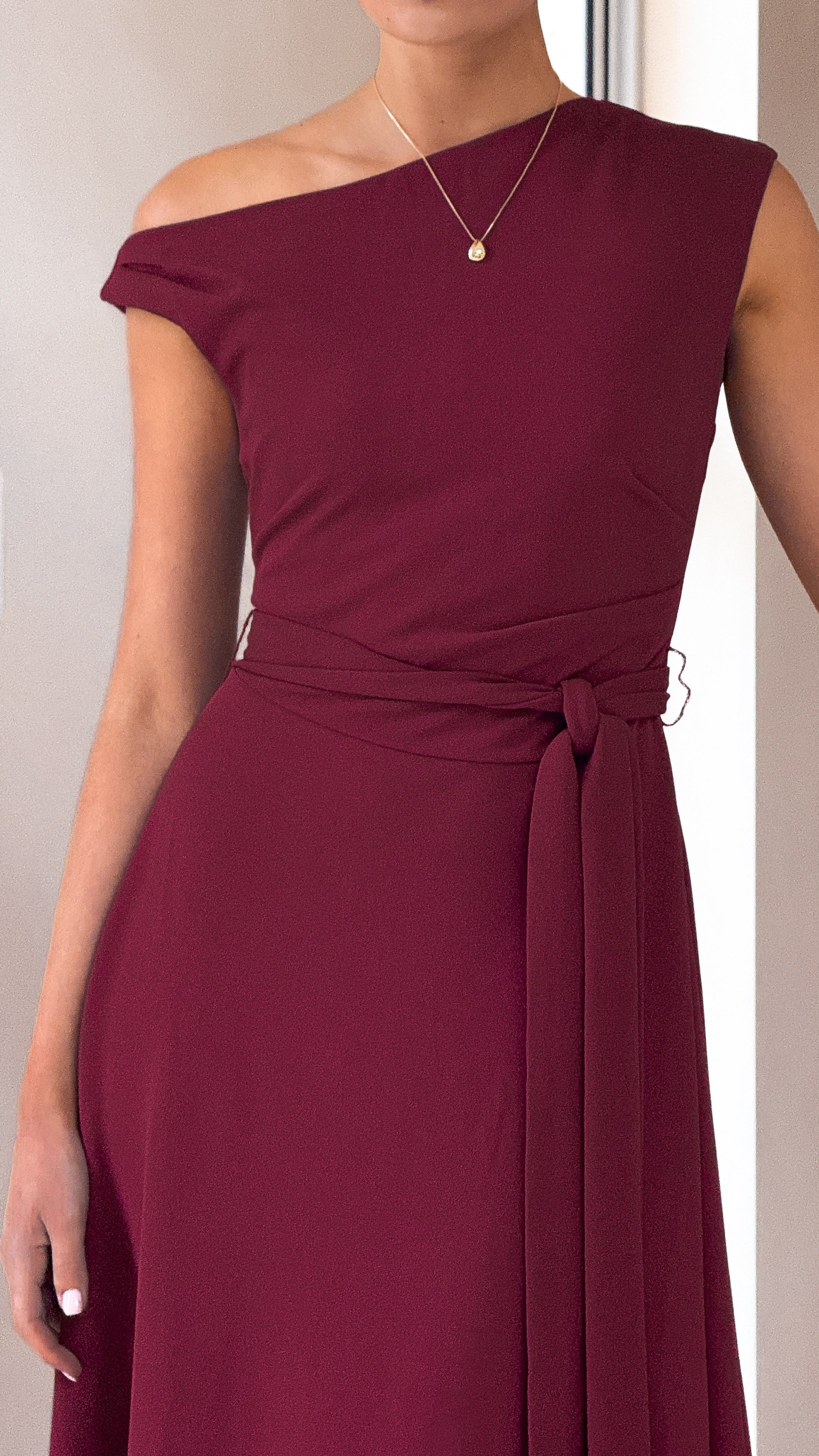 Gemma Maxi Dress - Burgundy