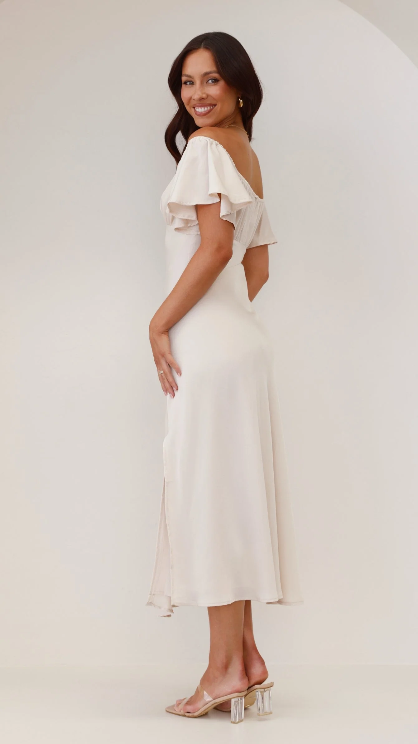 Louisa Midi Dress - Ivory