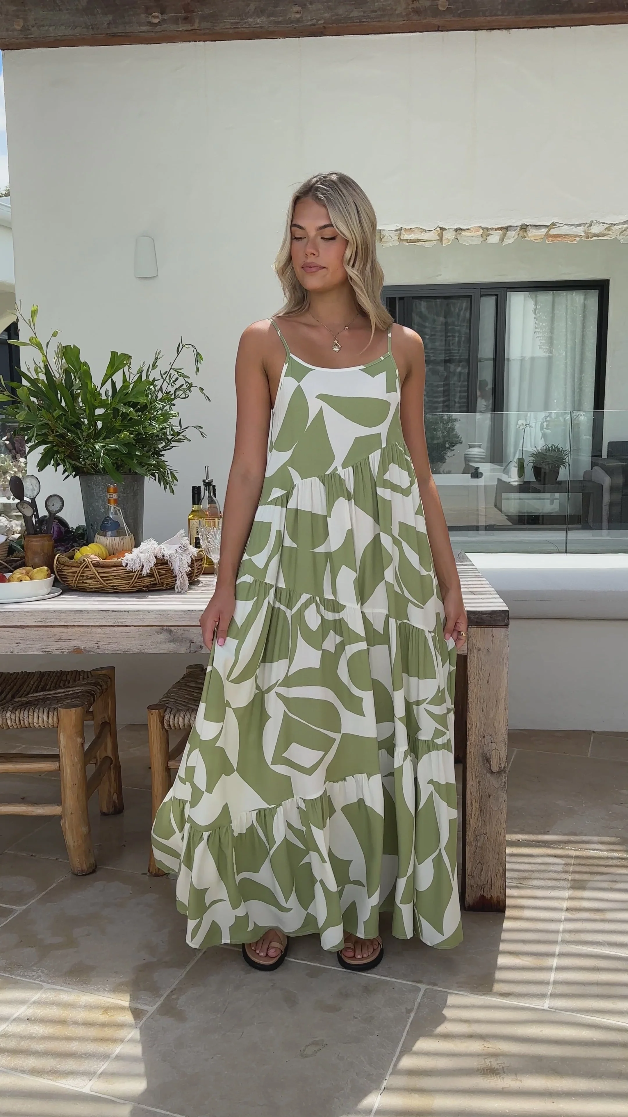 Bandit Maxi Dress - Sage Print